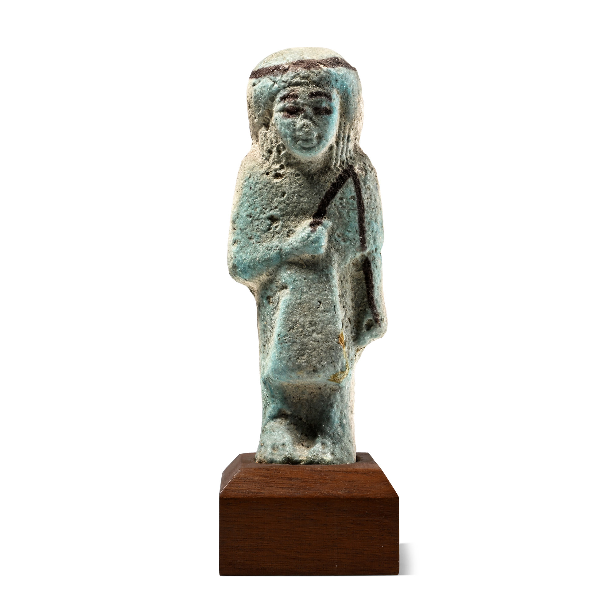 Egyptian Blue Glazed Faience Overseer Shabti