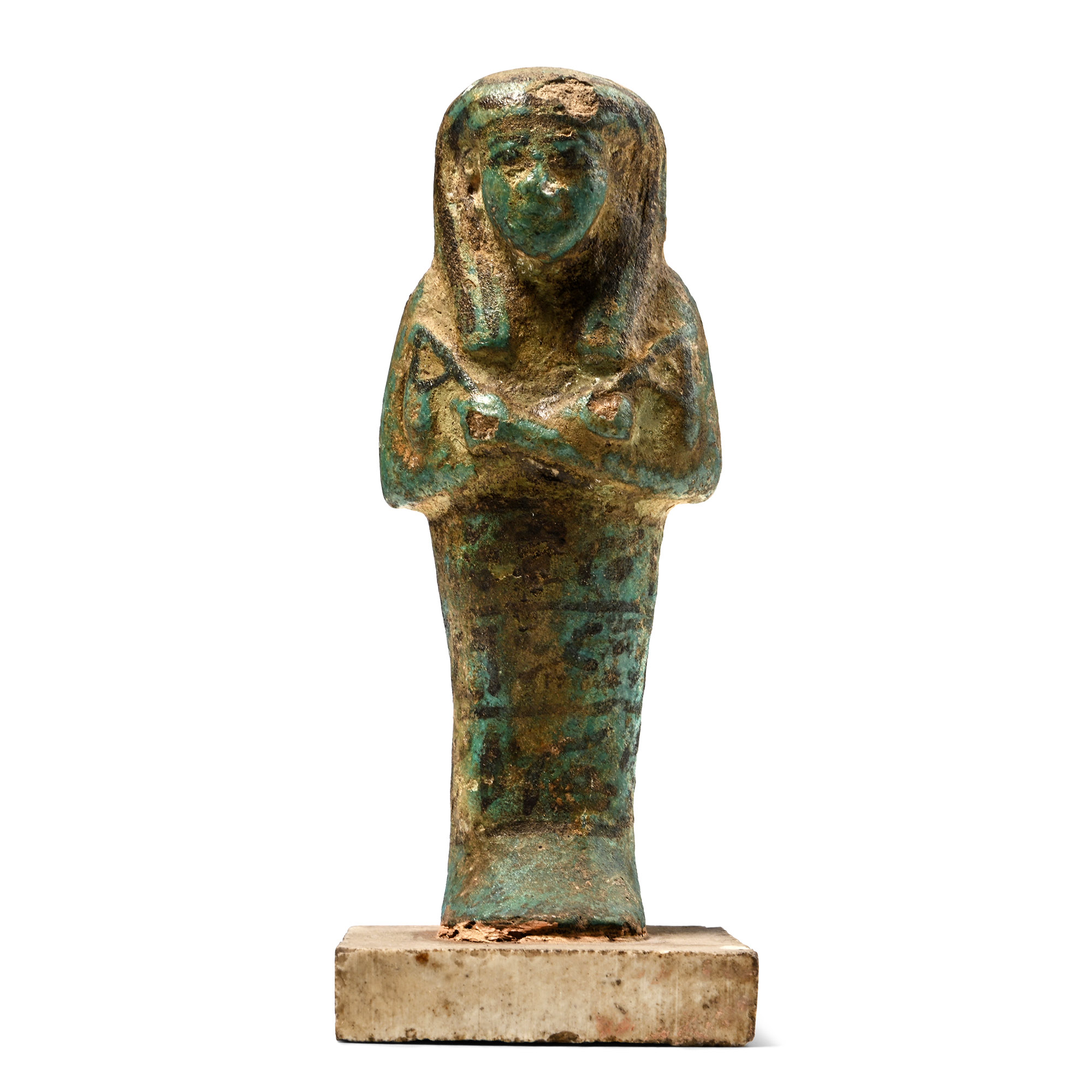 Egyptian Blue Faience Shabti of Pa-Ka