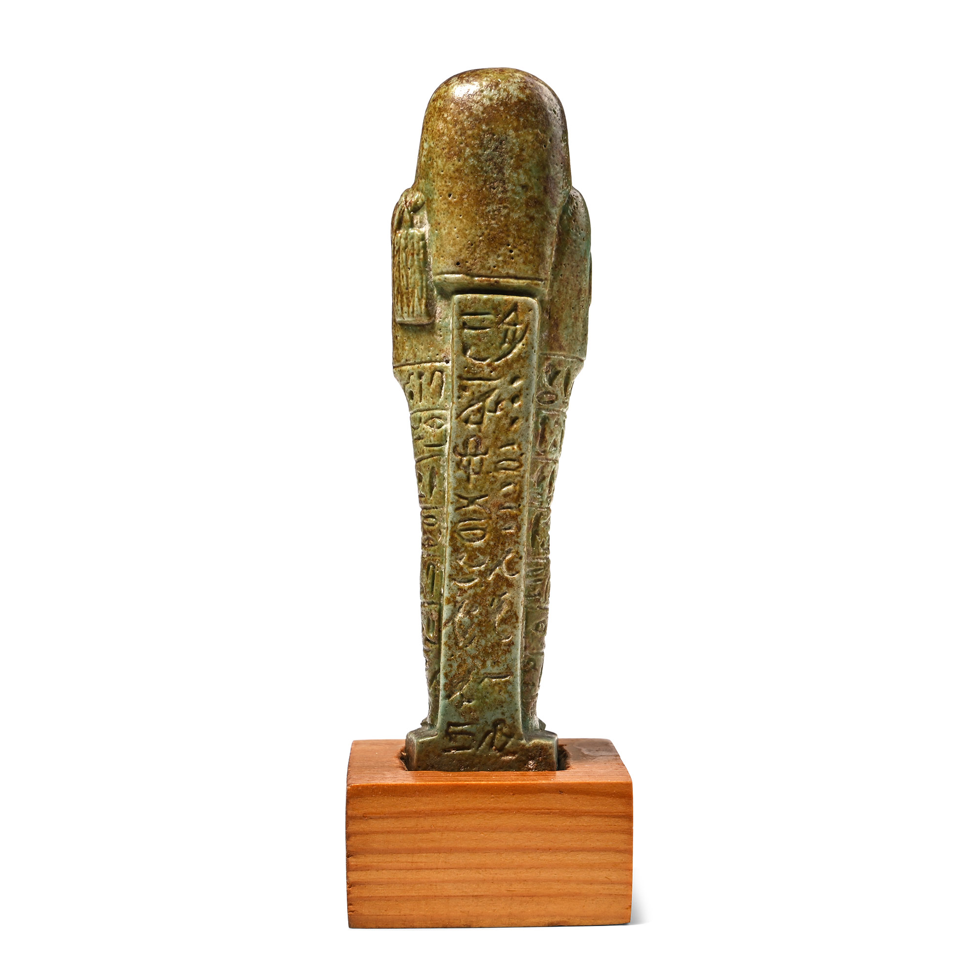 Egyptian Green Glazed Faience Shabti of Wedjahor
