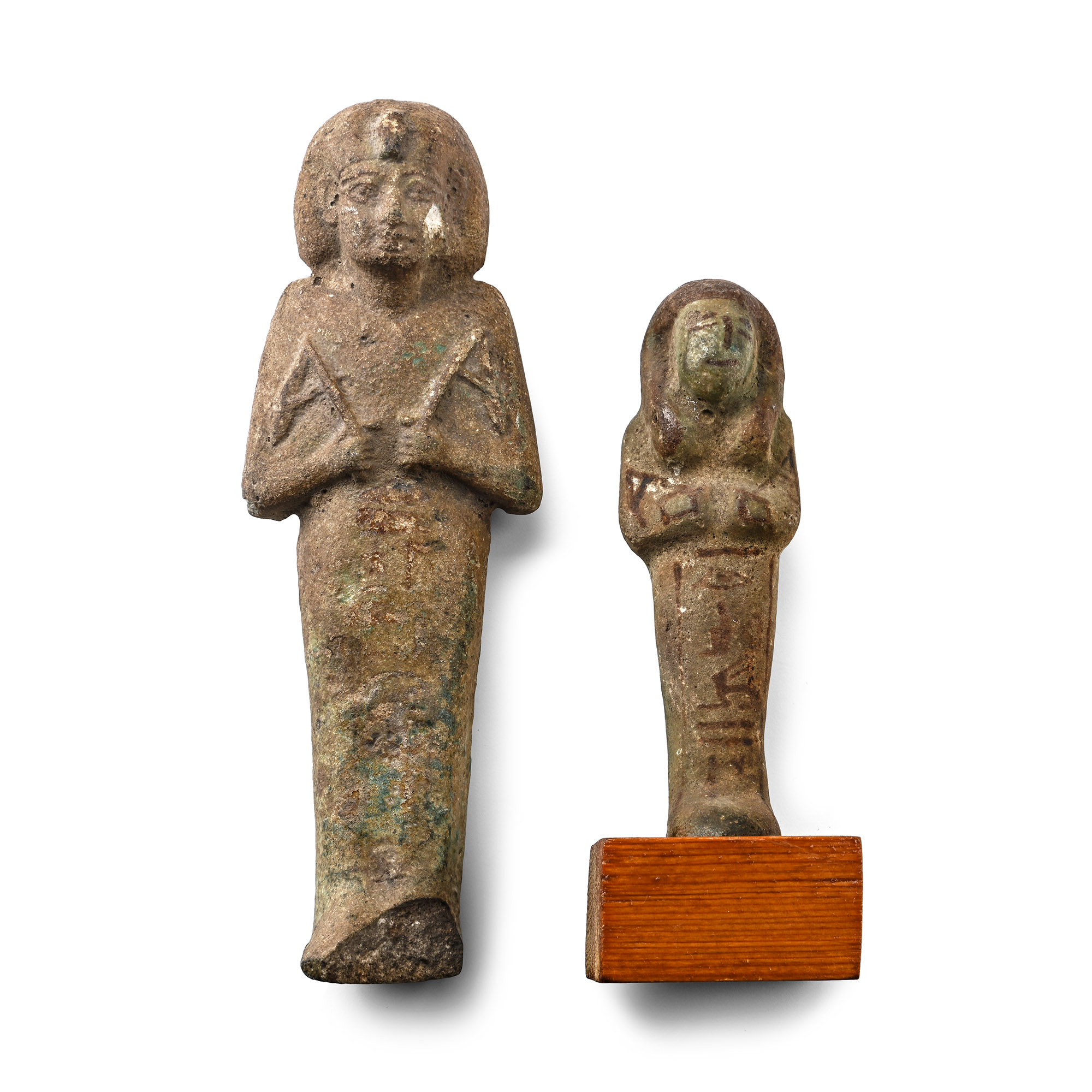 Egyptian Green Glazed Faience Ushabti of Karomama Meritmut