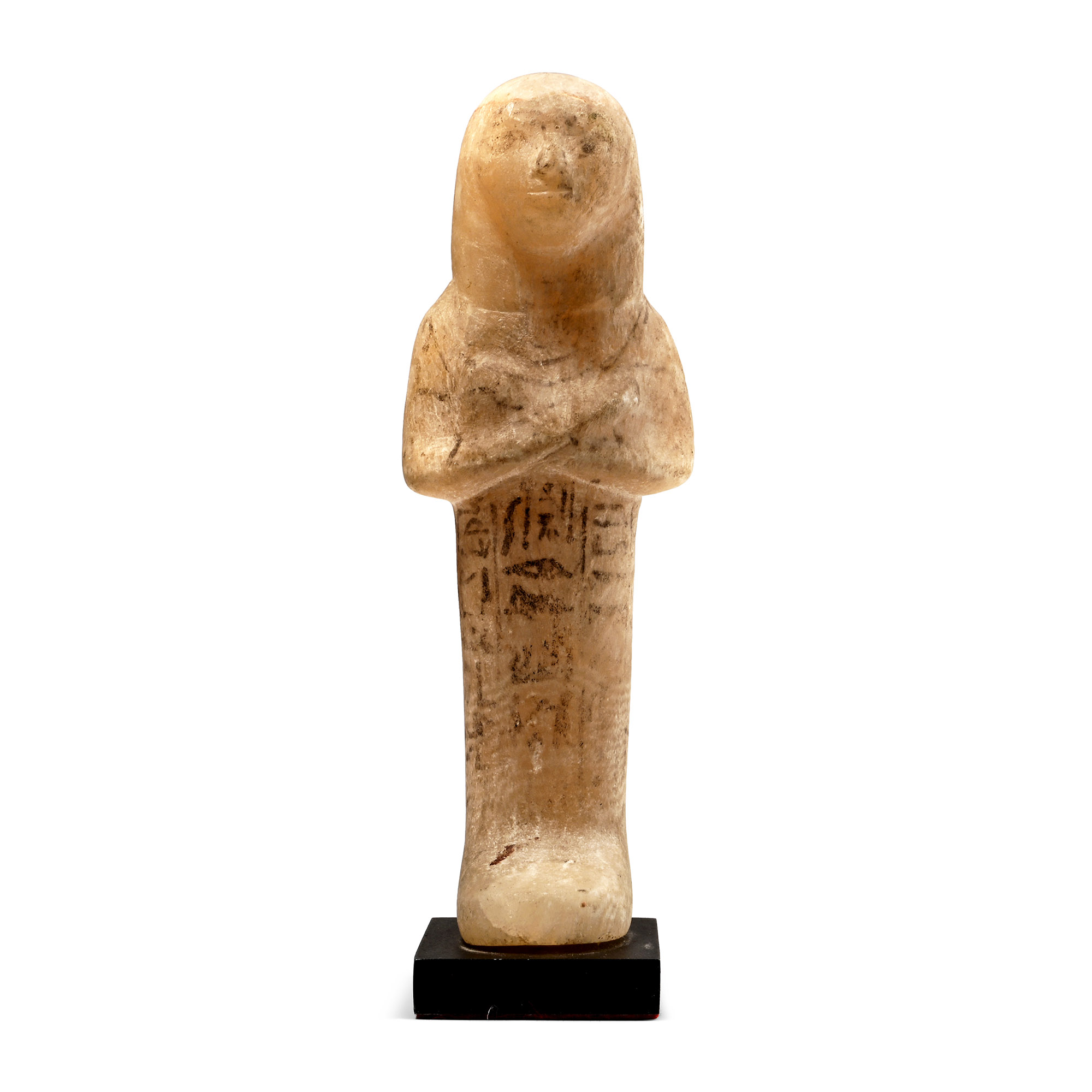 Egyptian Alabaster Shabti Figure of the Osiris, Kay