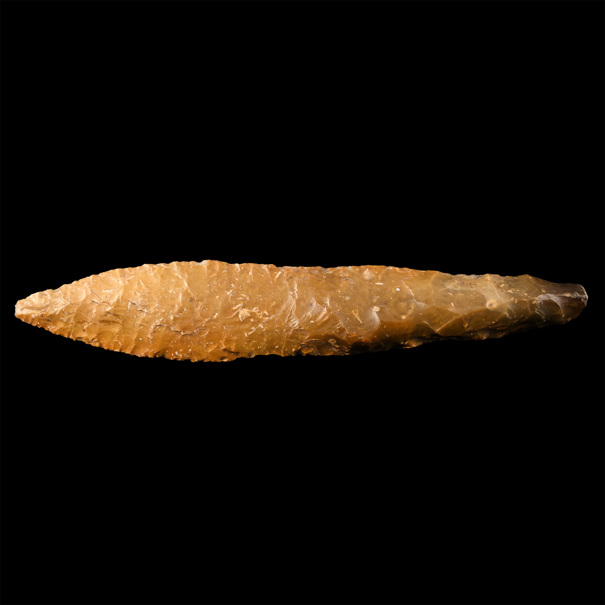 Danish Stone Age Knapped Flint Dagger