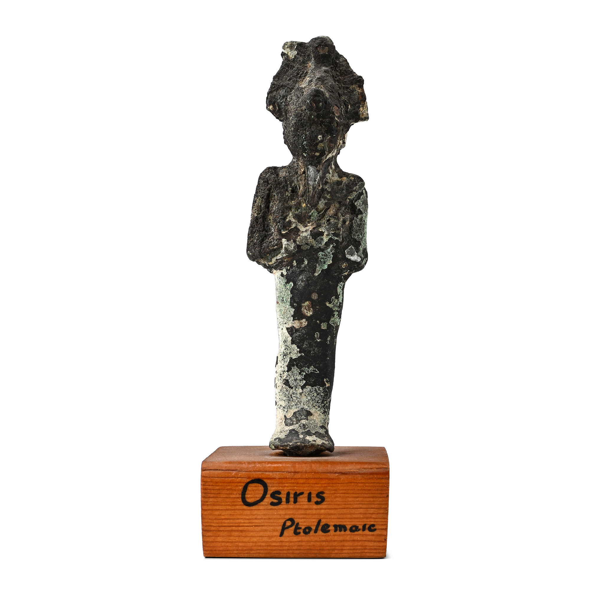 Egyptian Bronze Standing Figure of the God Osiris