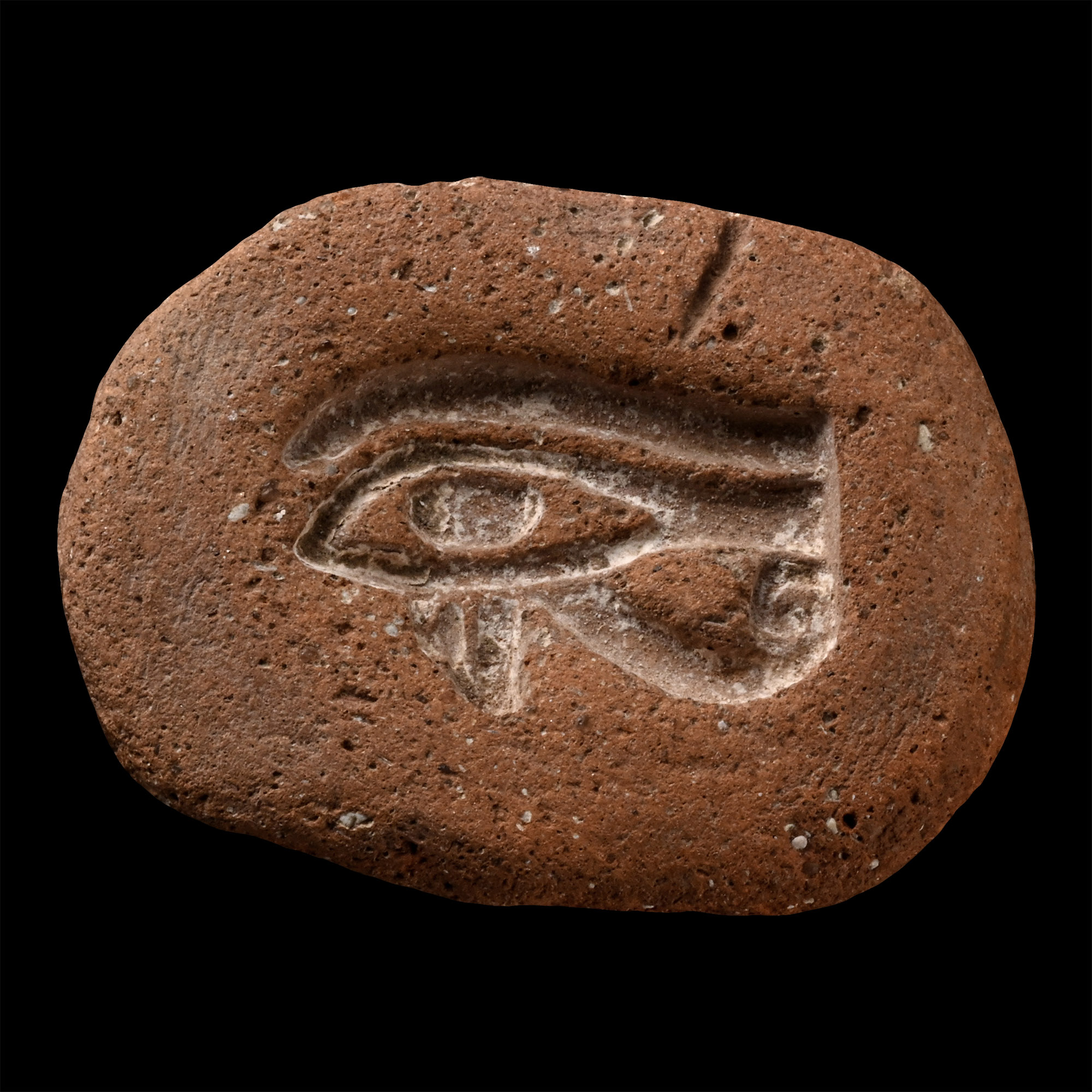 Egyptian Terracotta Mould for a Wedjat Eye
