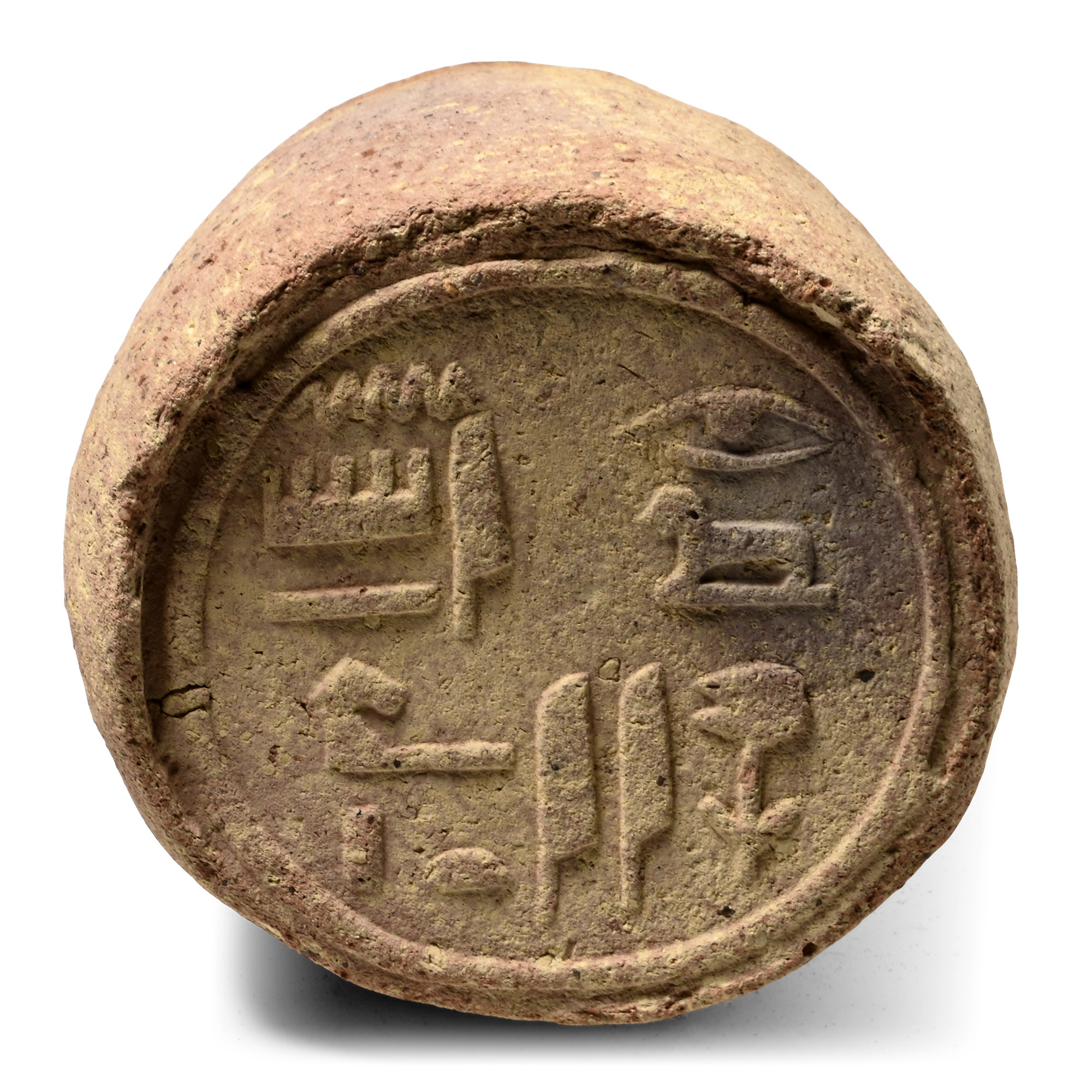 Egyptian Terracotta Funerary Cone for Hat