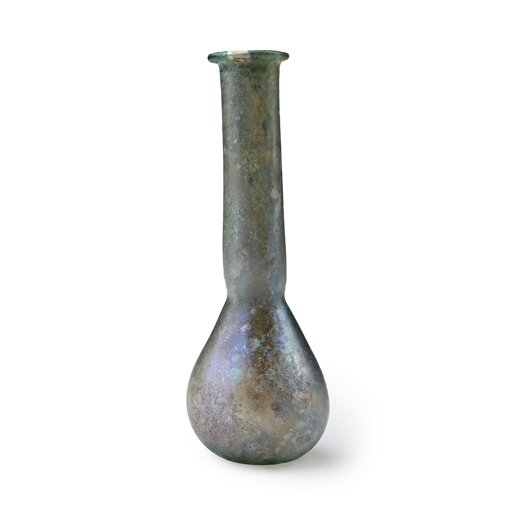 Roman Iridescent Glass Miniature Bottle