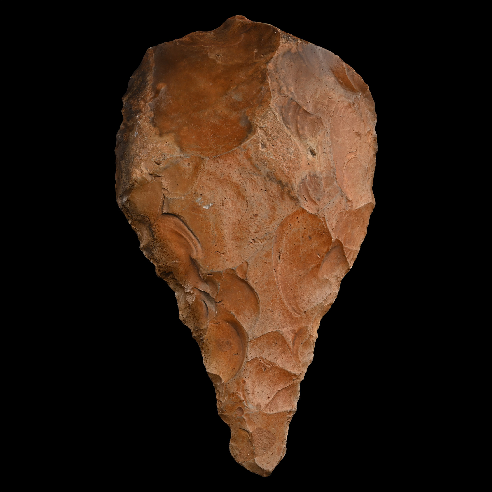 Egyptian Stone Age Knapped Classic Ficron Handaxe