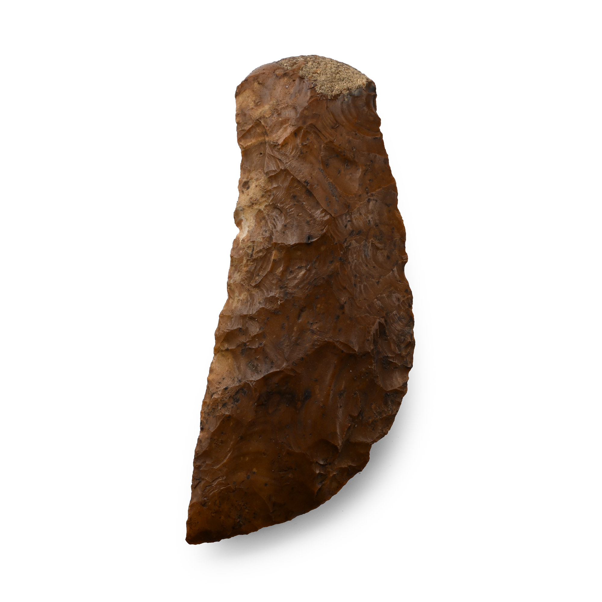 Egyptian Stone Age Knapped Curved Knife Blade from Thebes
