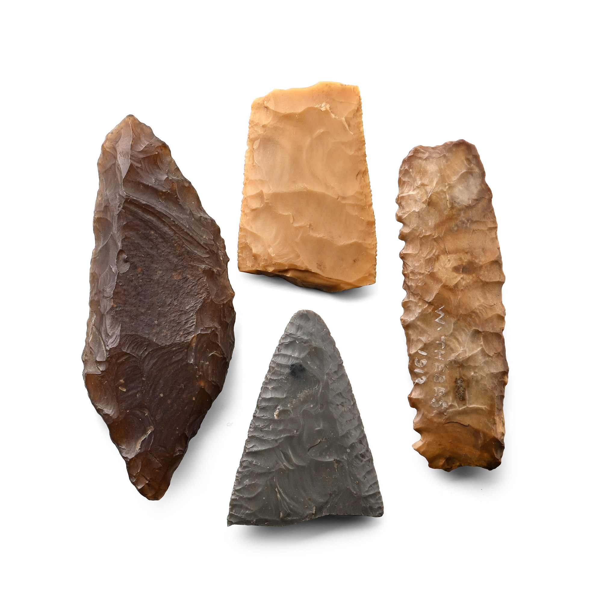 Egyptian Stone Age Knapped Tool Group from Thebes