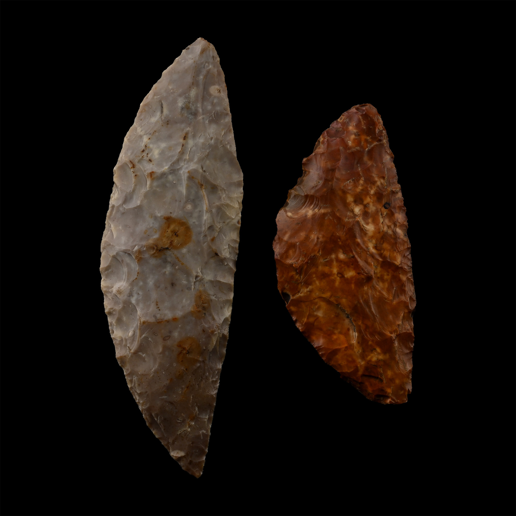 Danish Stone Age Knapped Flint Sickle Group