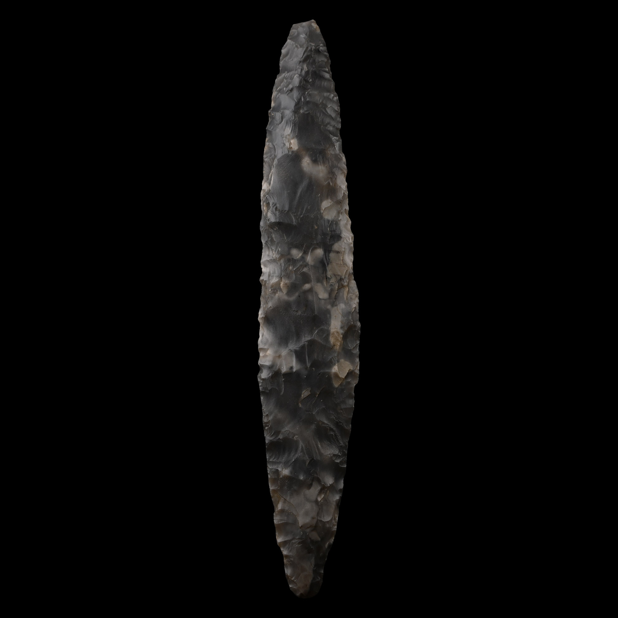 Danish Type 1a Stone Age Knapped Flint Lanceolate Dagger