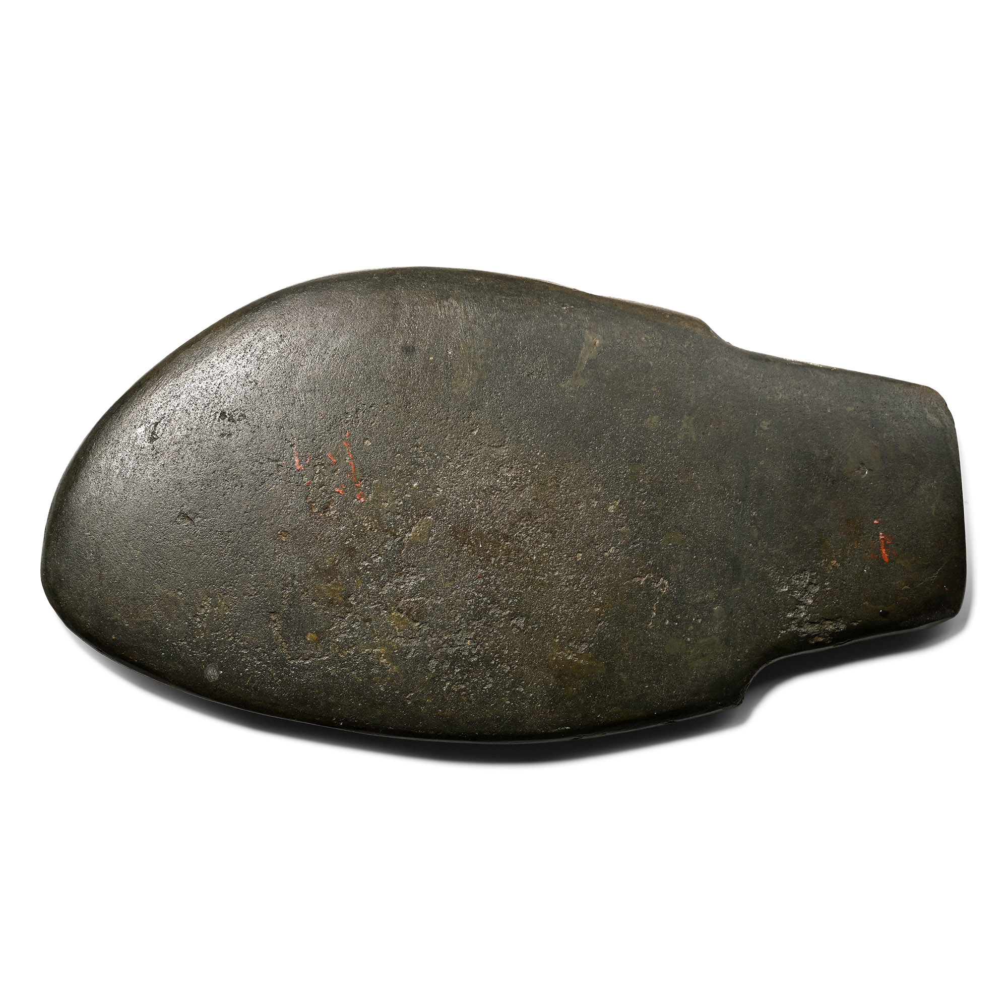 Large Egyptian Green-Gray Slate Fish Palette