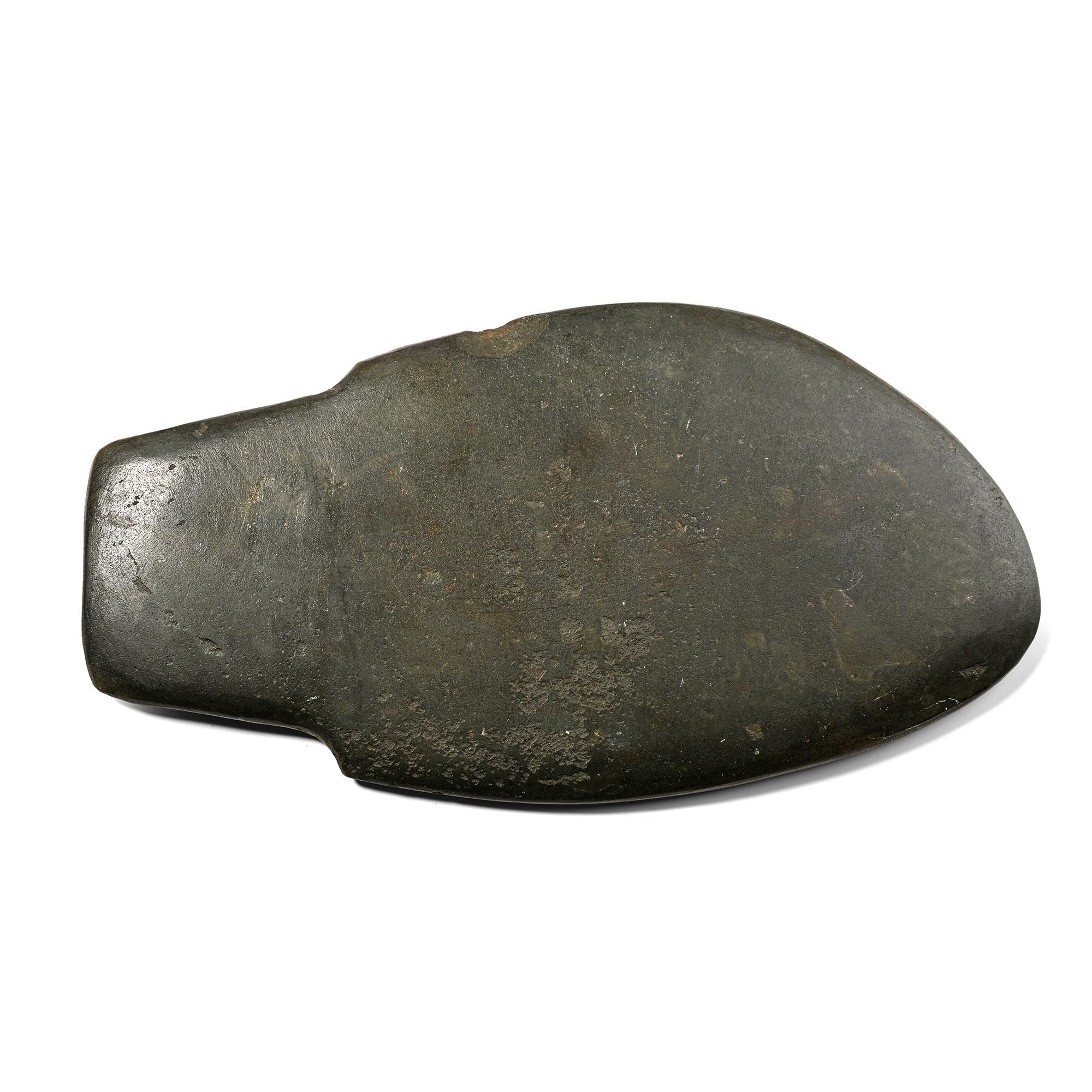 Large Egyptian Green-Gray Slate Fish Palette