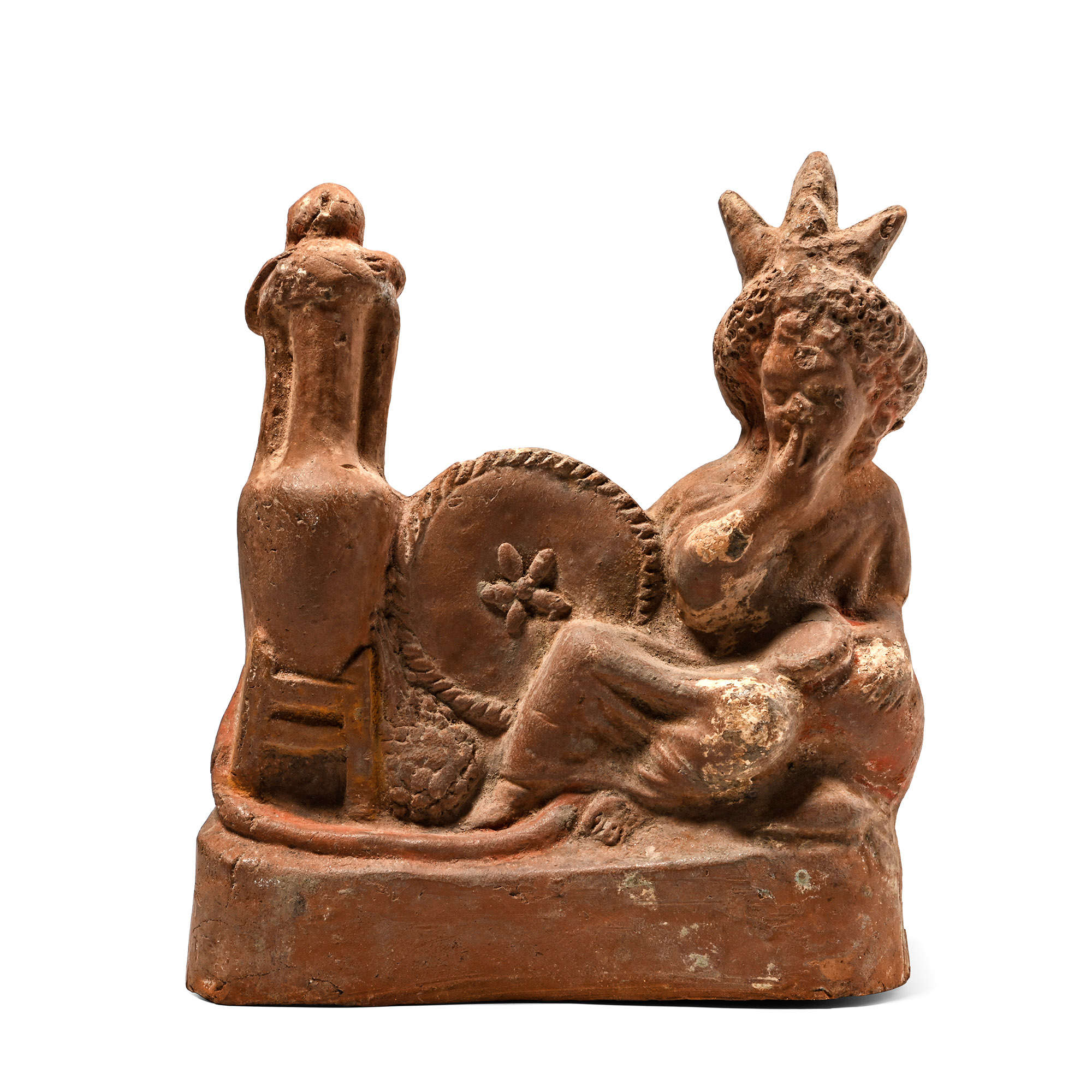 Romano-Egyptian Terracotta Figure of Seated Harpocrates