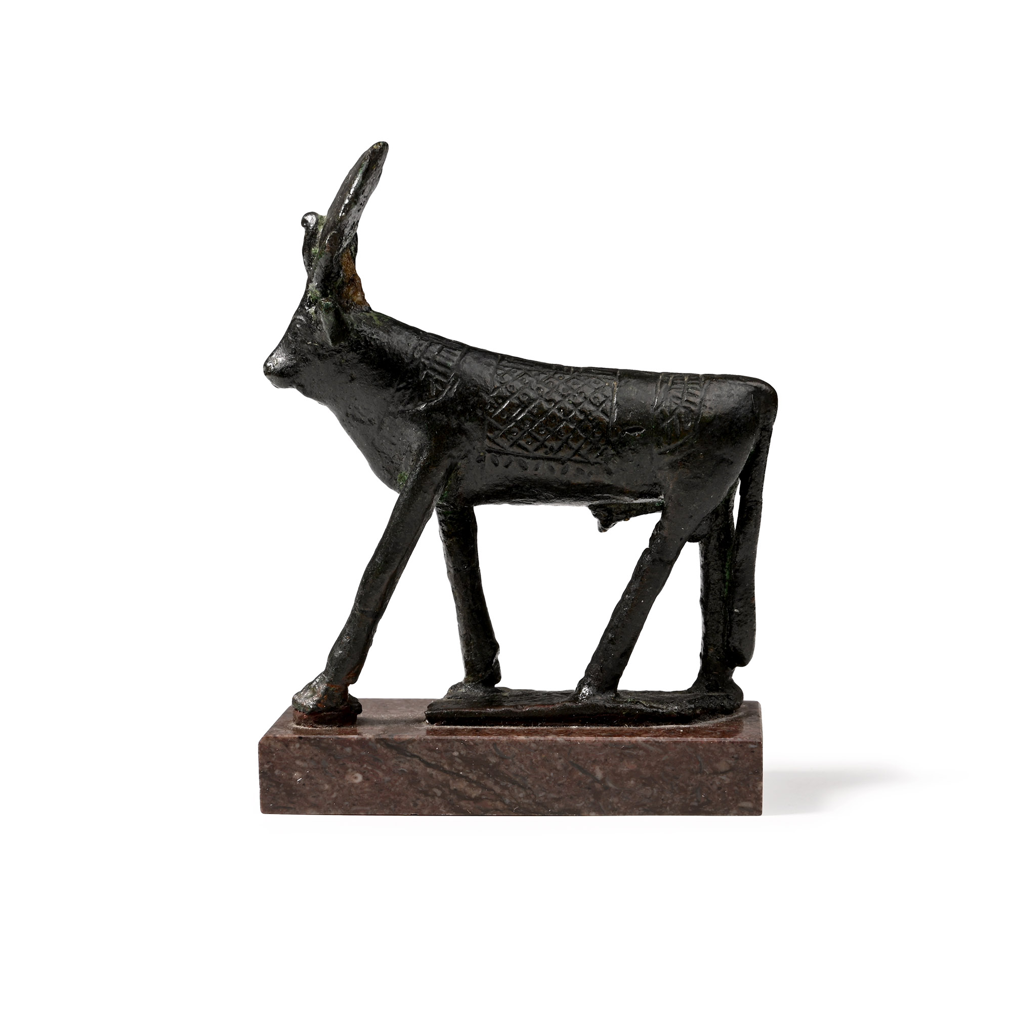 Egyptian Bronze Votive Apis Bull Statue