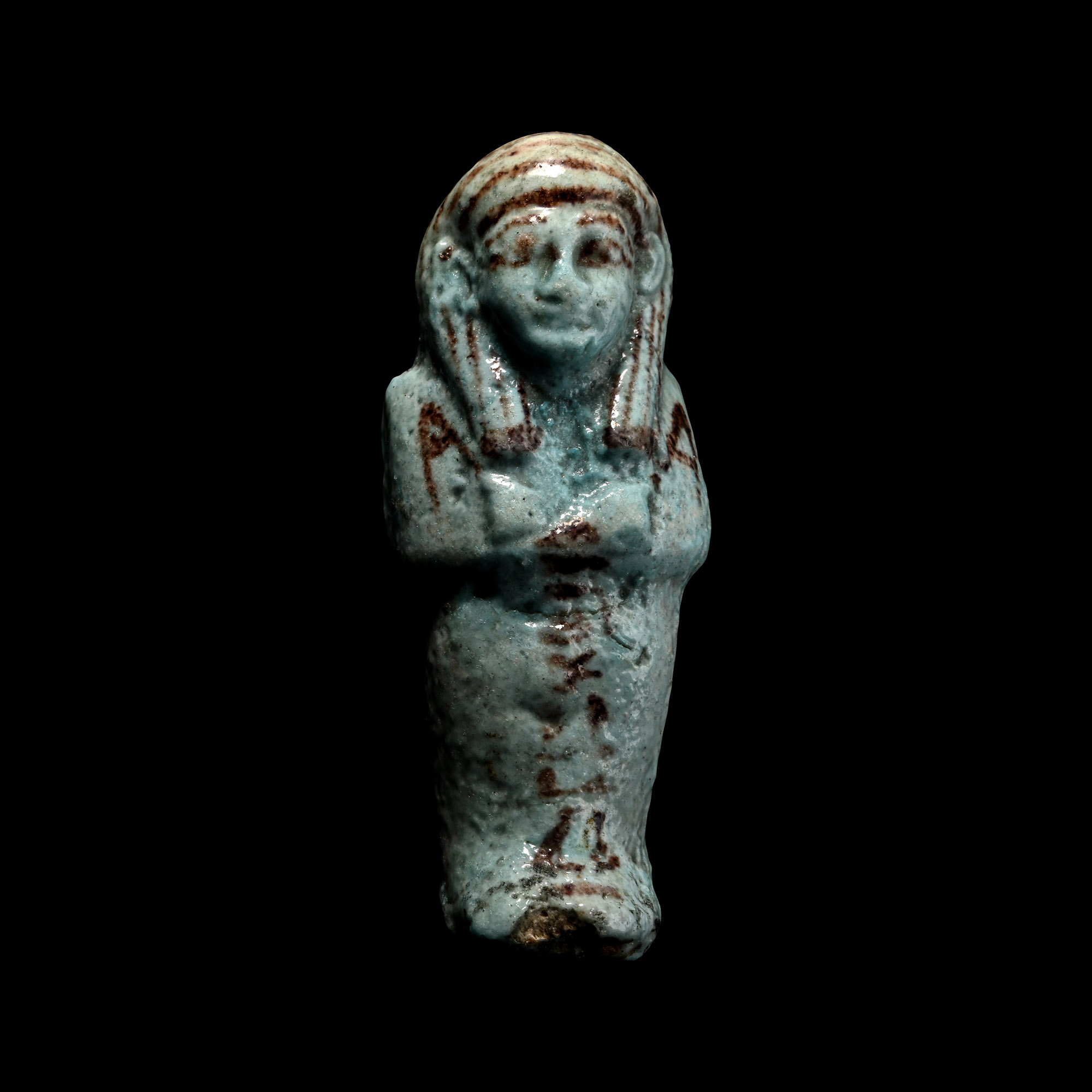 Egyptian Blue Glazed Shabti of Payefadjer