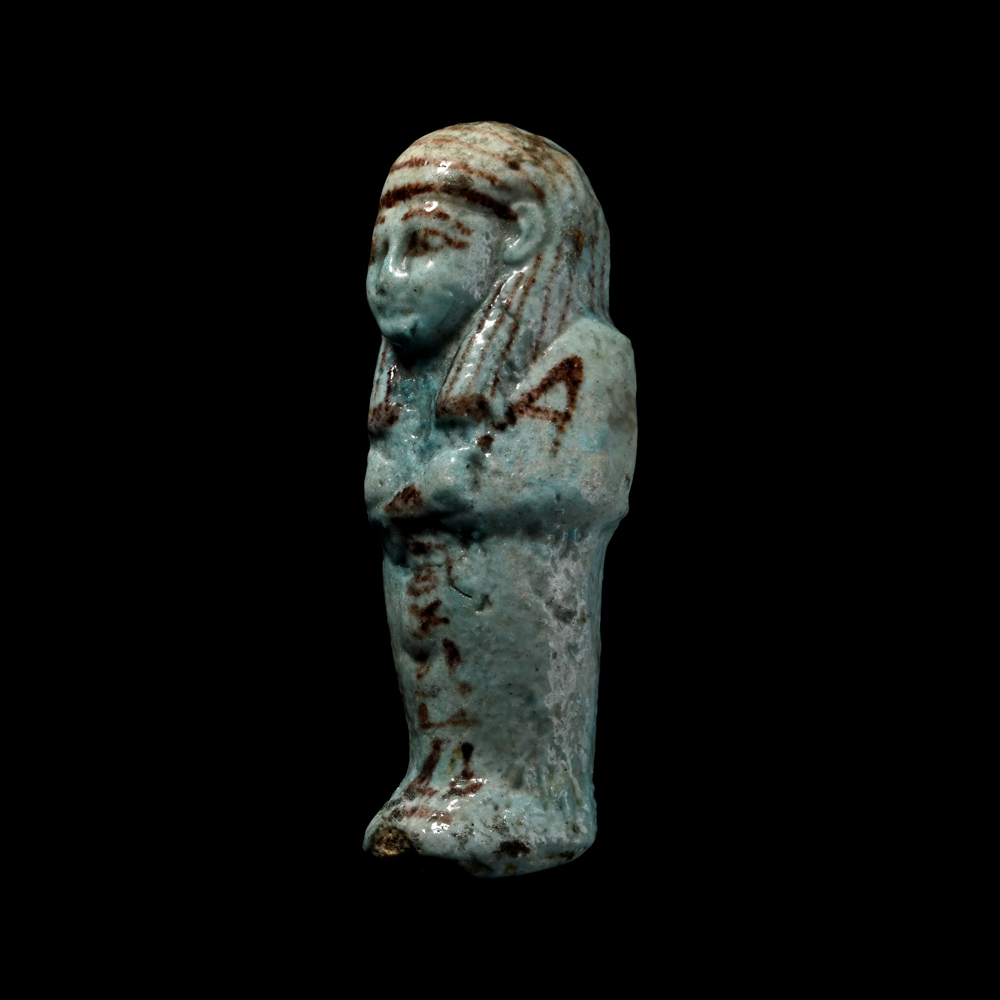 Egyptian Blue Glazed Shabti of Payefadjer