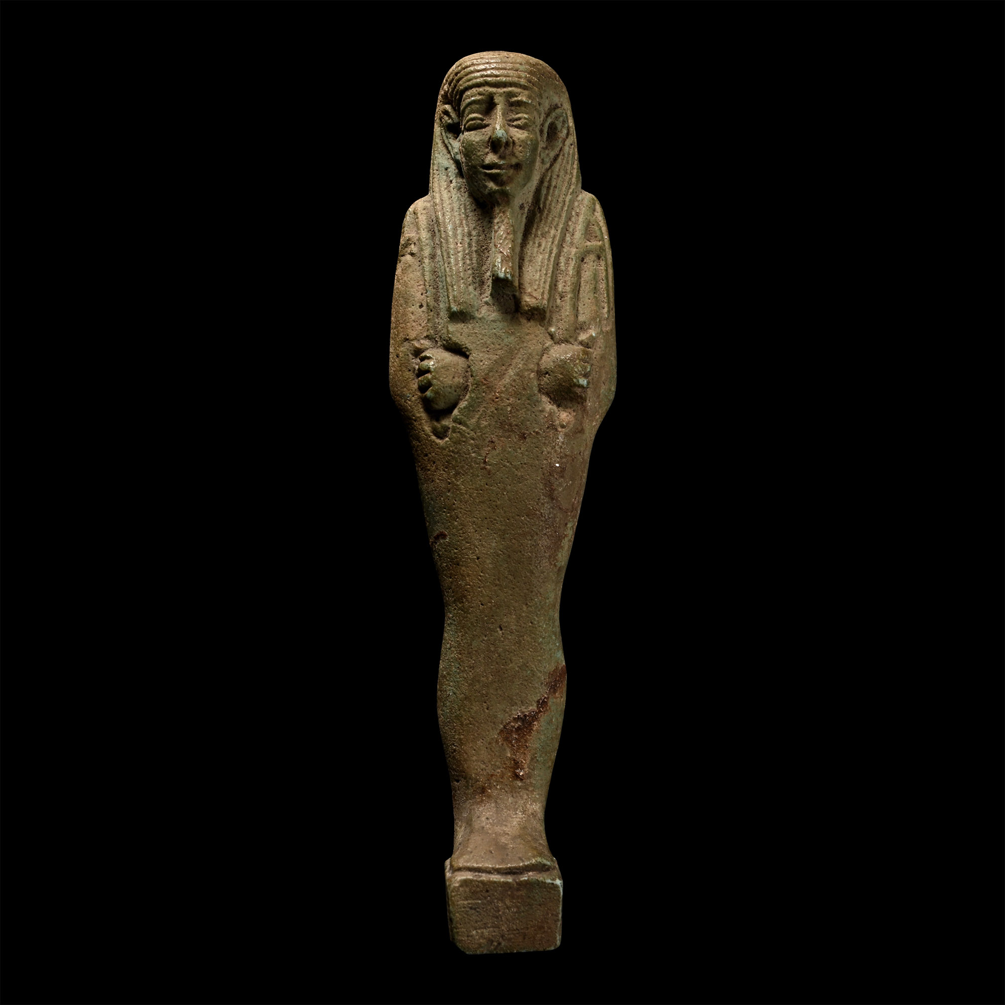 Egyptian Green Glazed Faience Shabti