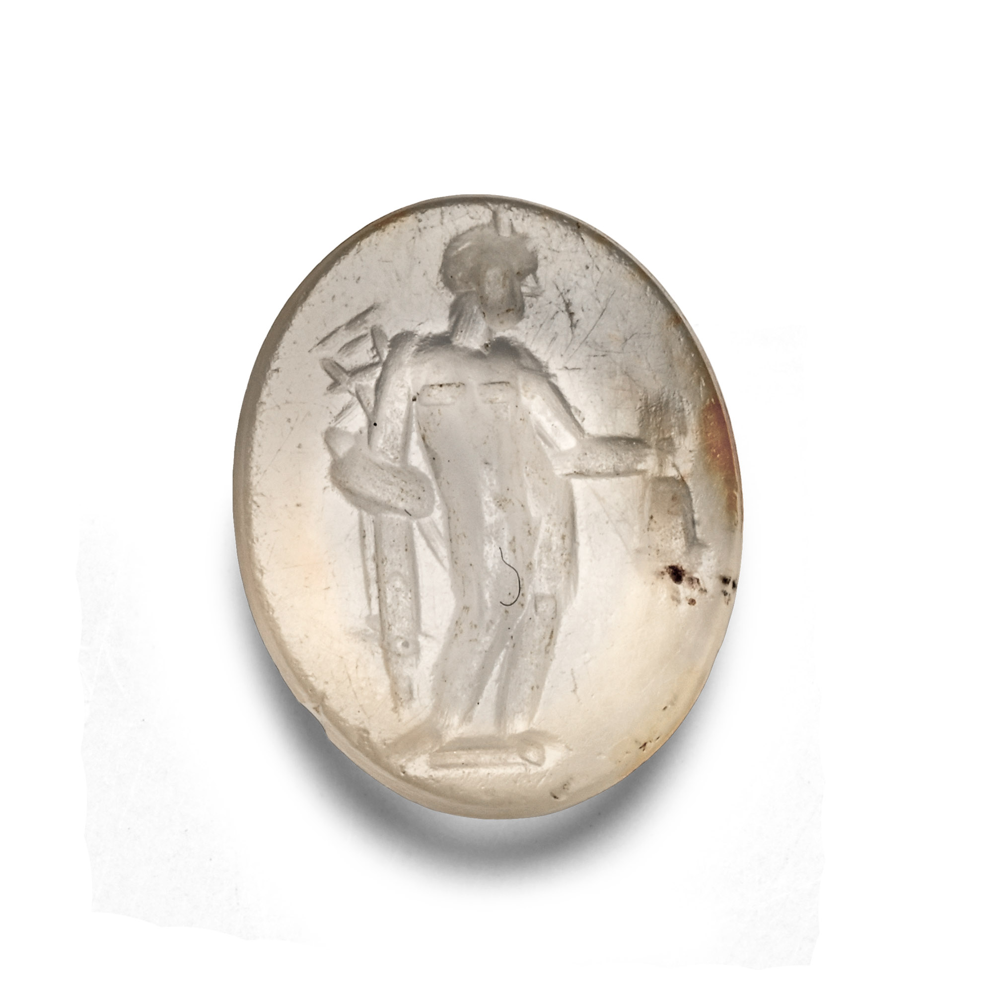 Roman Chalcedony Gemstone with Mercury