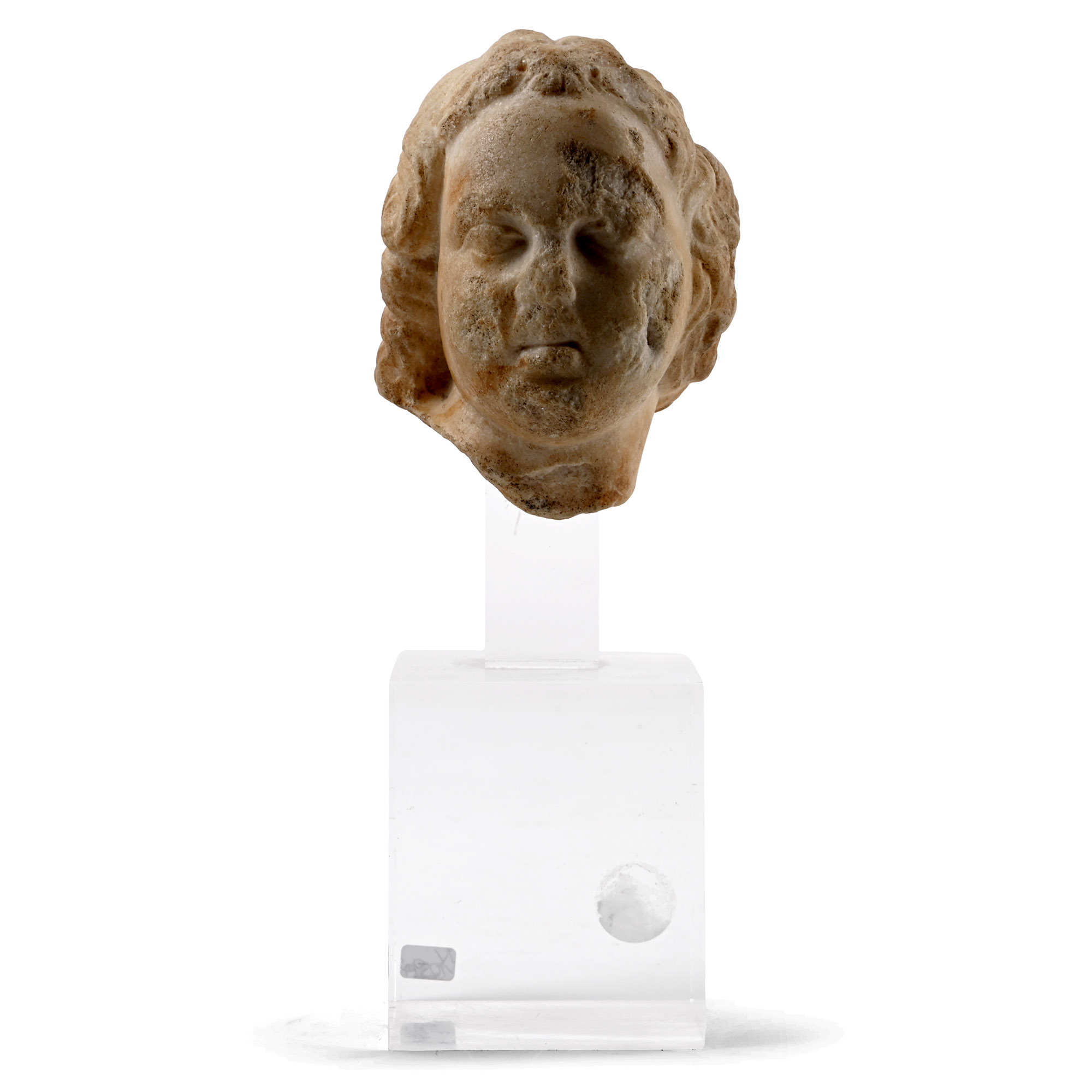 Roman Marble Head of Eros