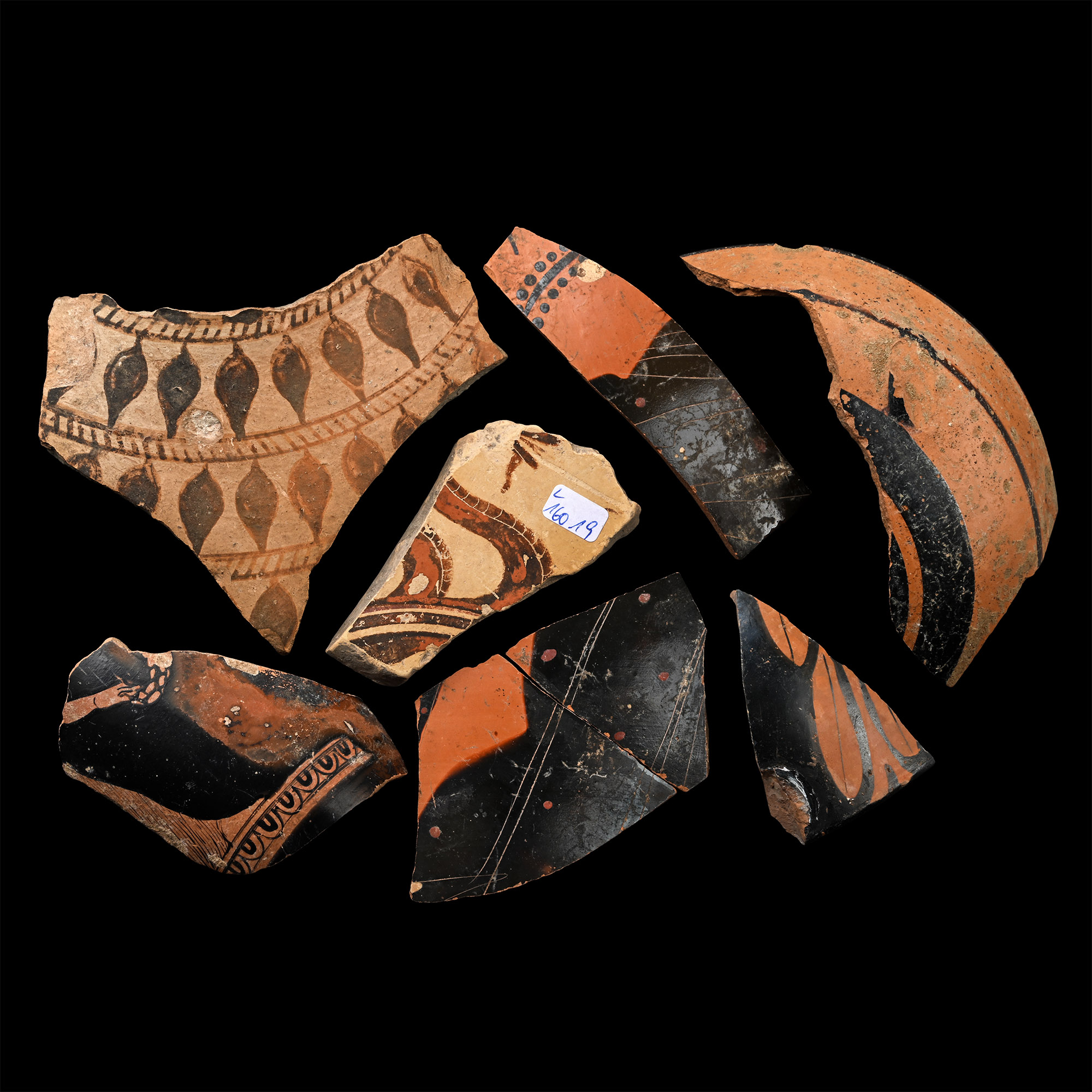 Geek Terracotta Black-Figure Vessel Fragment Collection