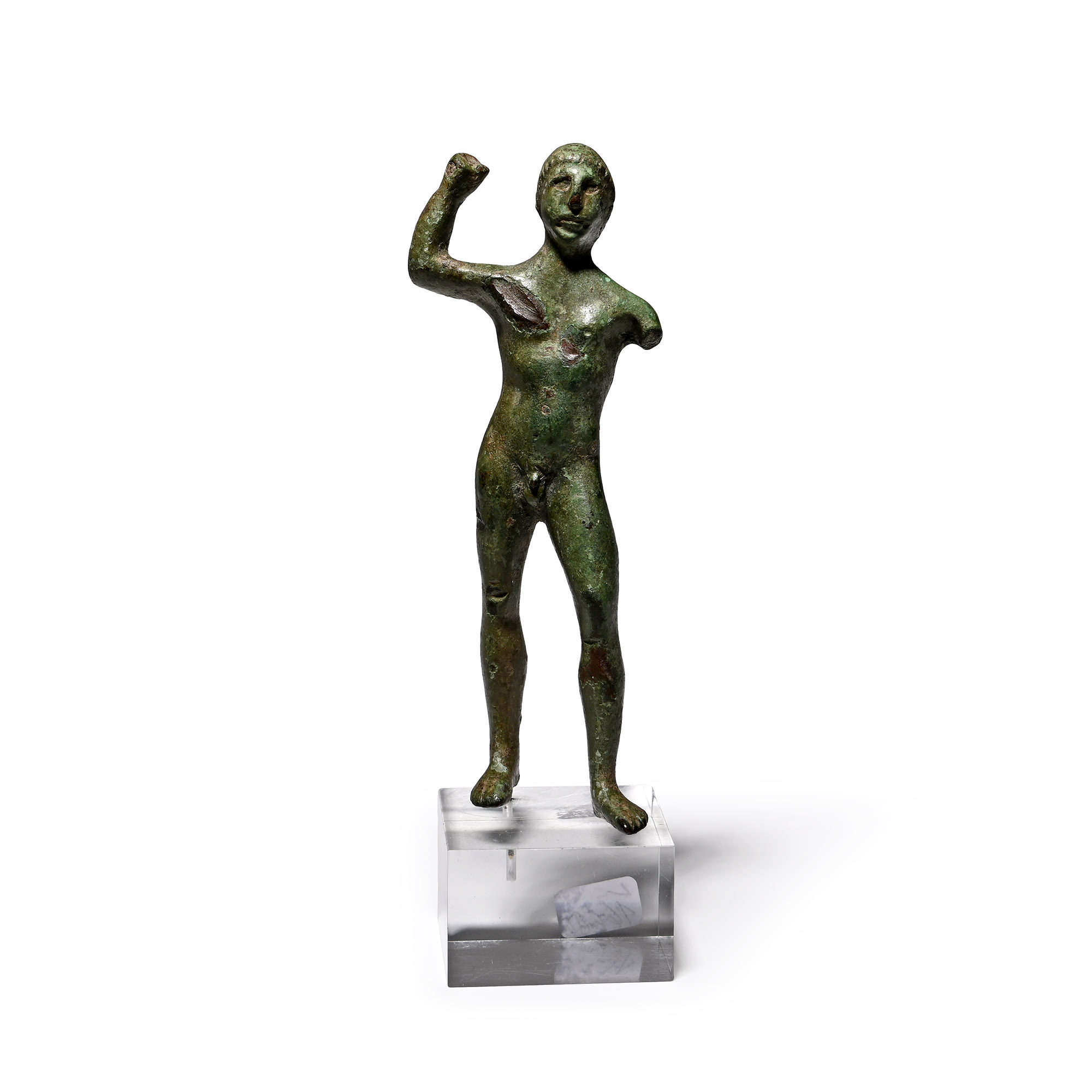 Sabellian Bronze Statuette of Attacking Herakles