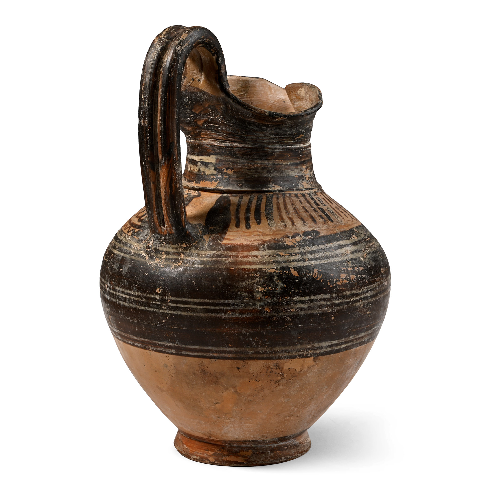 Etruscan Oinochoe with Tongue Frieze