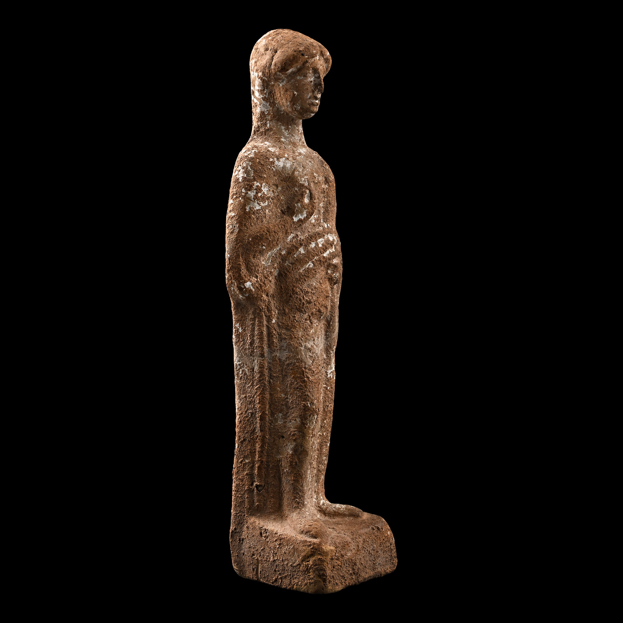Greek Terracotta Statuette of a Kore