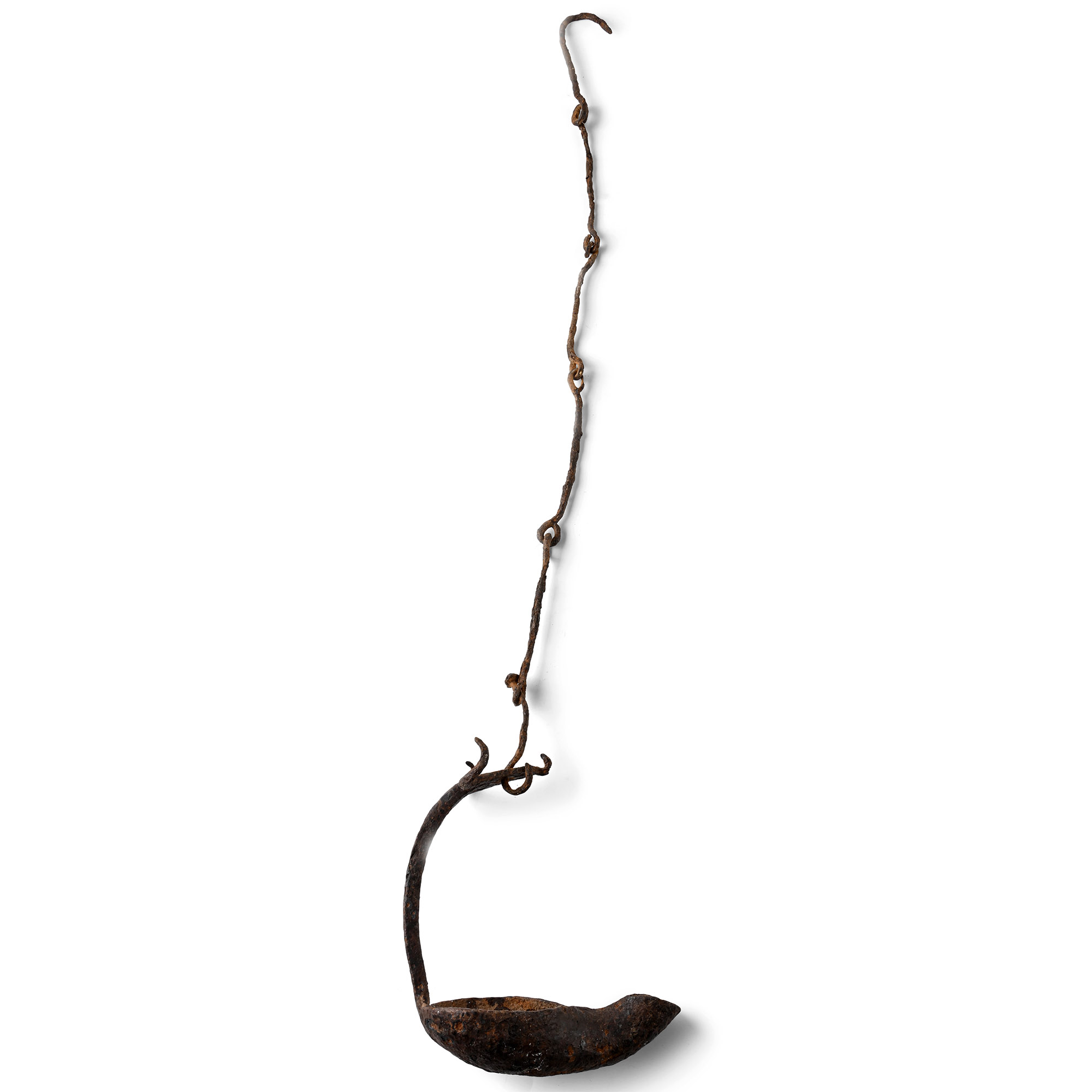 Celtic Iron Lamp with Bull's Head