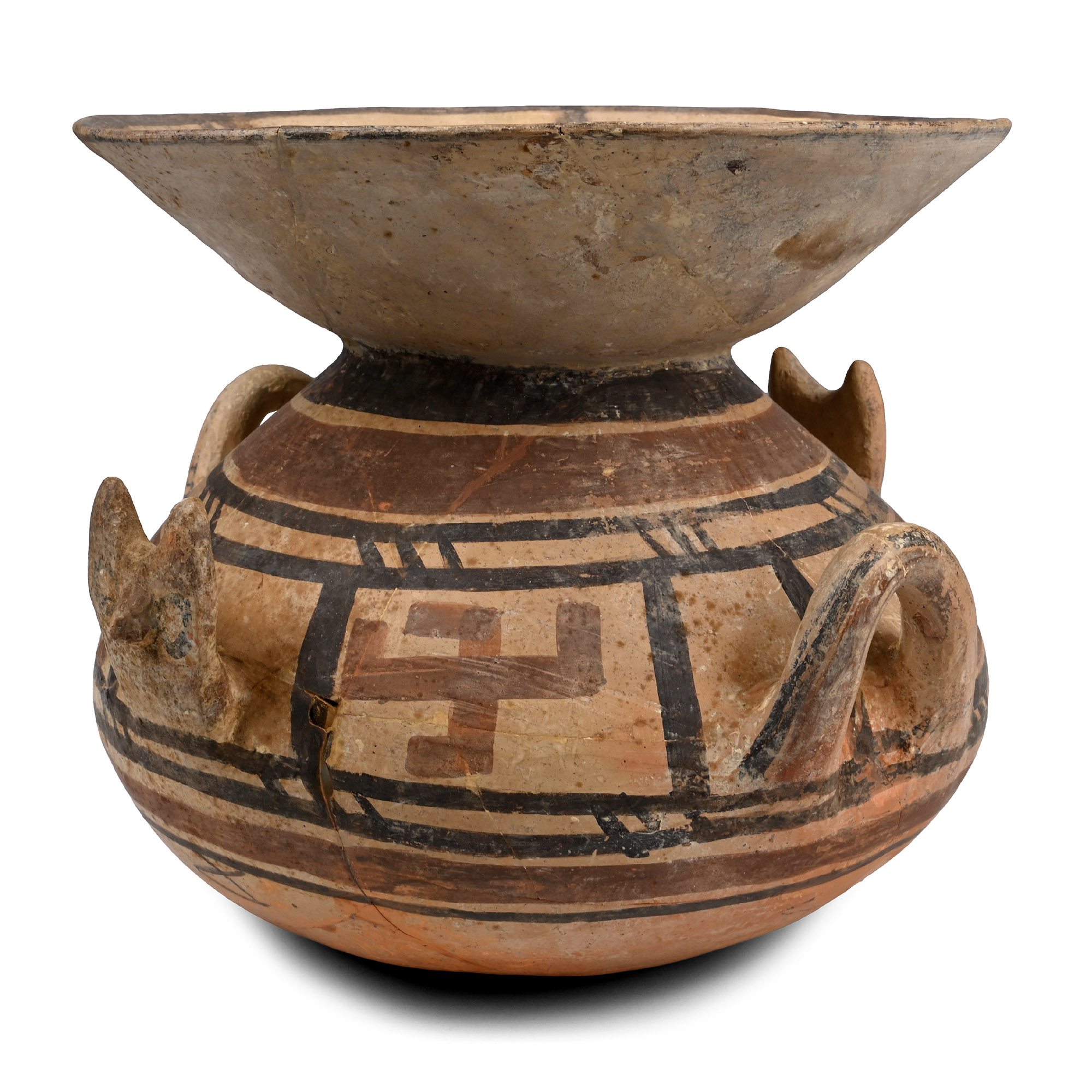Large Daunian Olla with Flaring Mouth