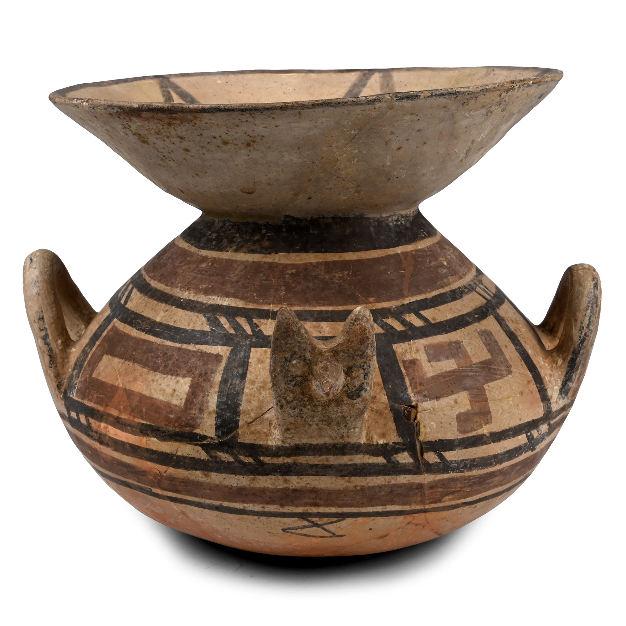 Large Daunian Olla with Flaring Mouth