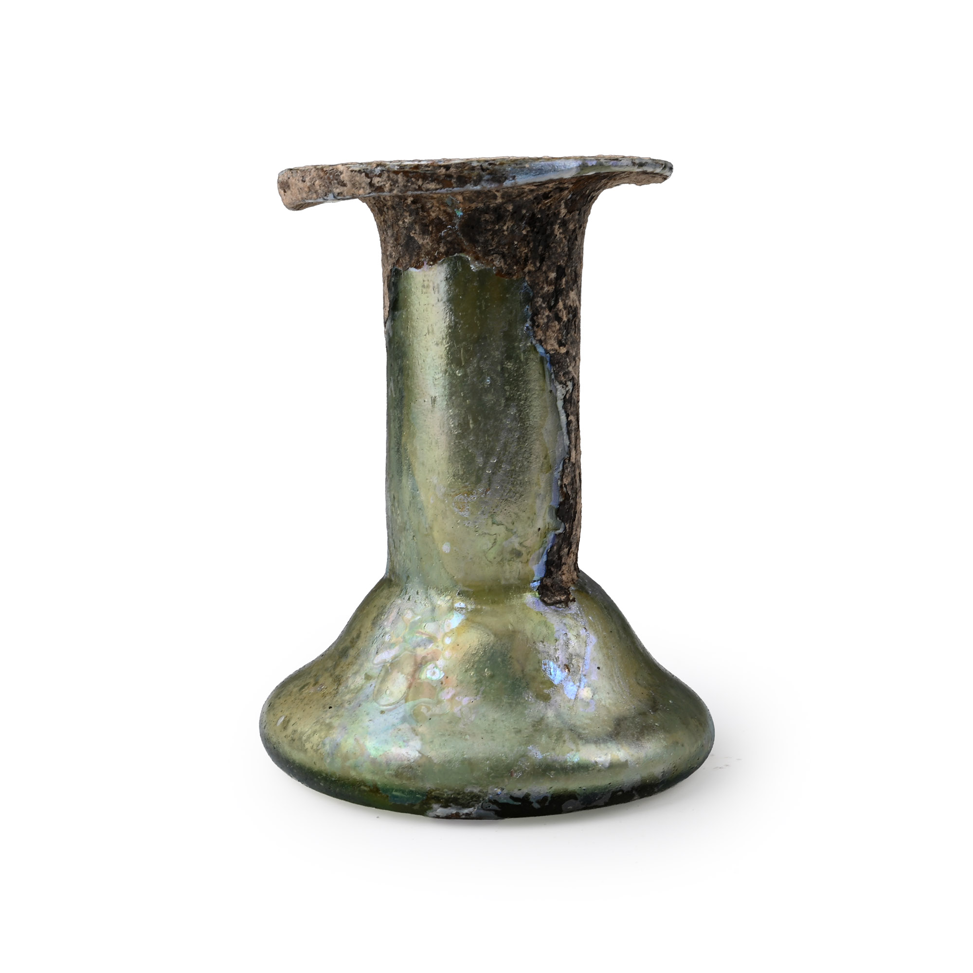 Roman Iridescent Glass Vessel