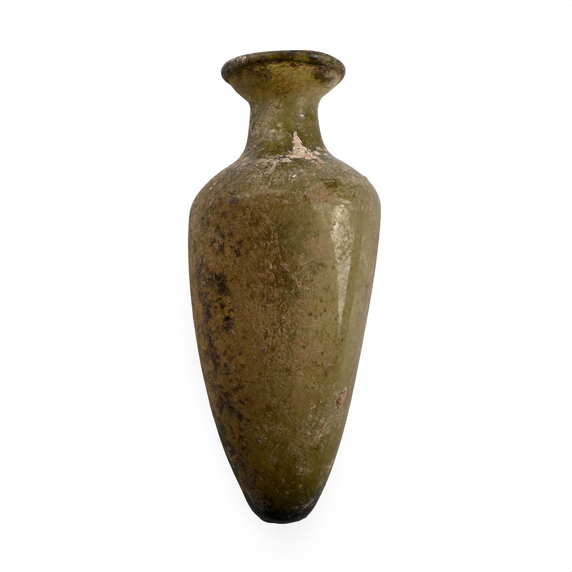 Large Roman Green Glass Amphora