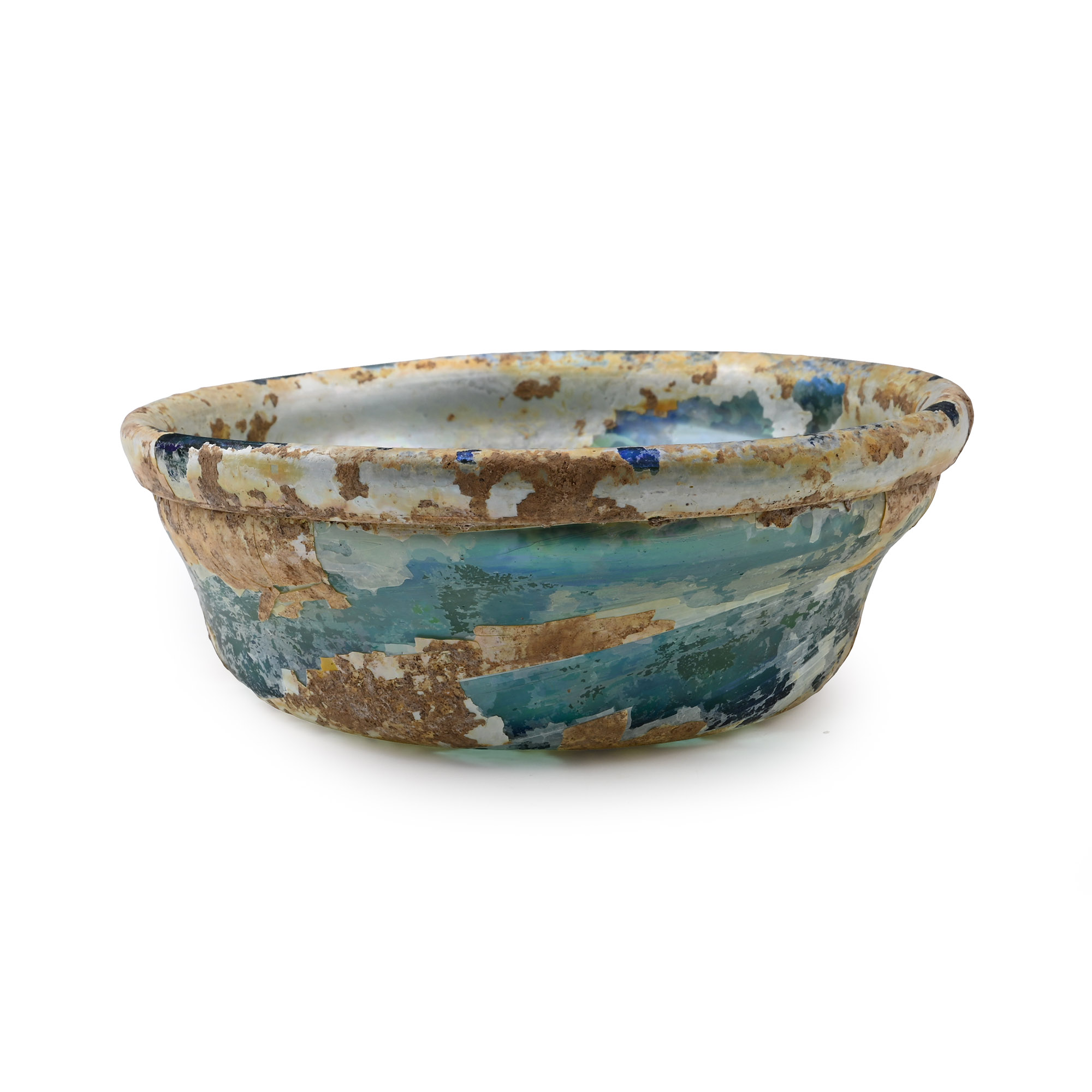 Roman Iridescent Blue Cosmetic Dish