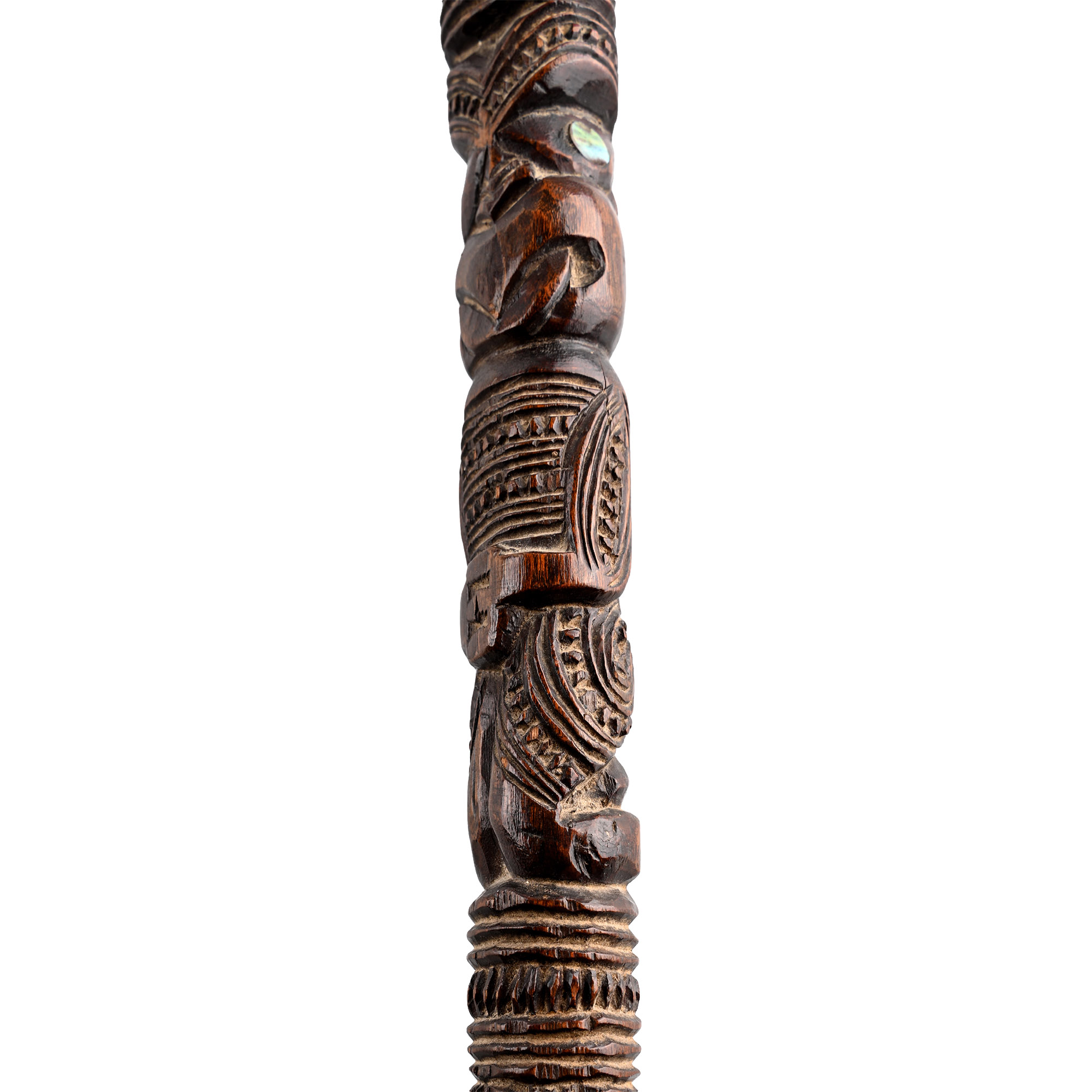 Oceanic Wooden Maori Walking Stick Tokotoko