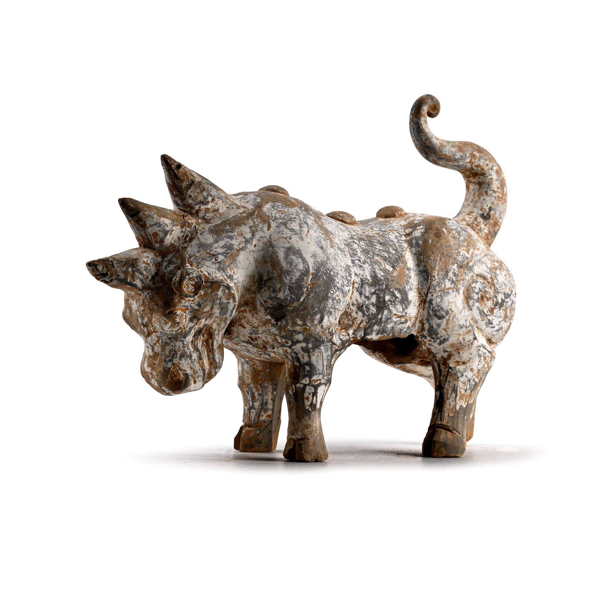 Chinese Western Jin Terracotta Mythical Beast