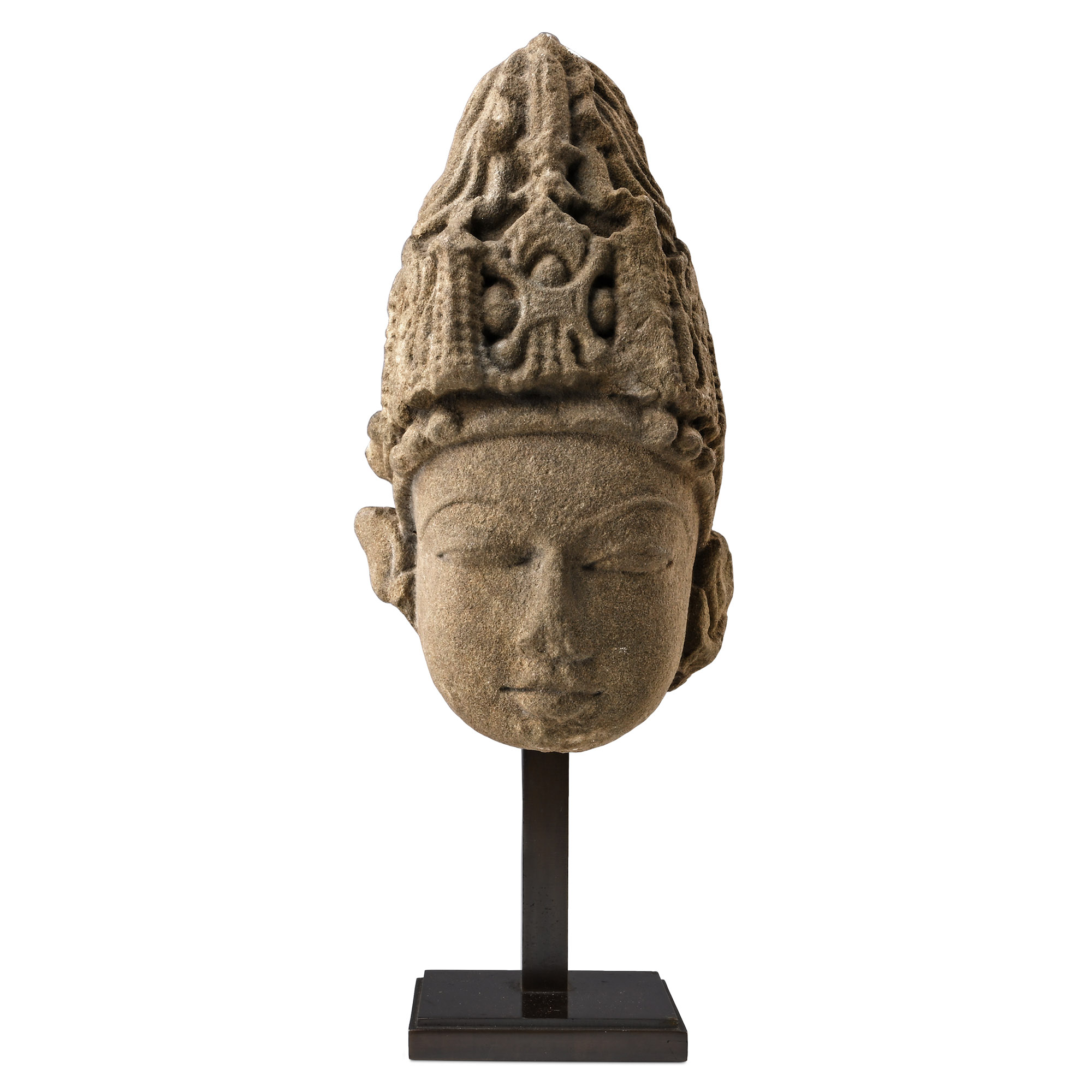South East Asian Sandstone Head of Vishnu
