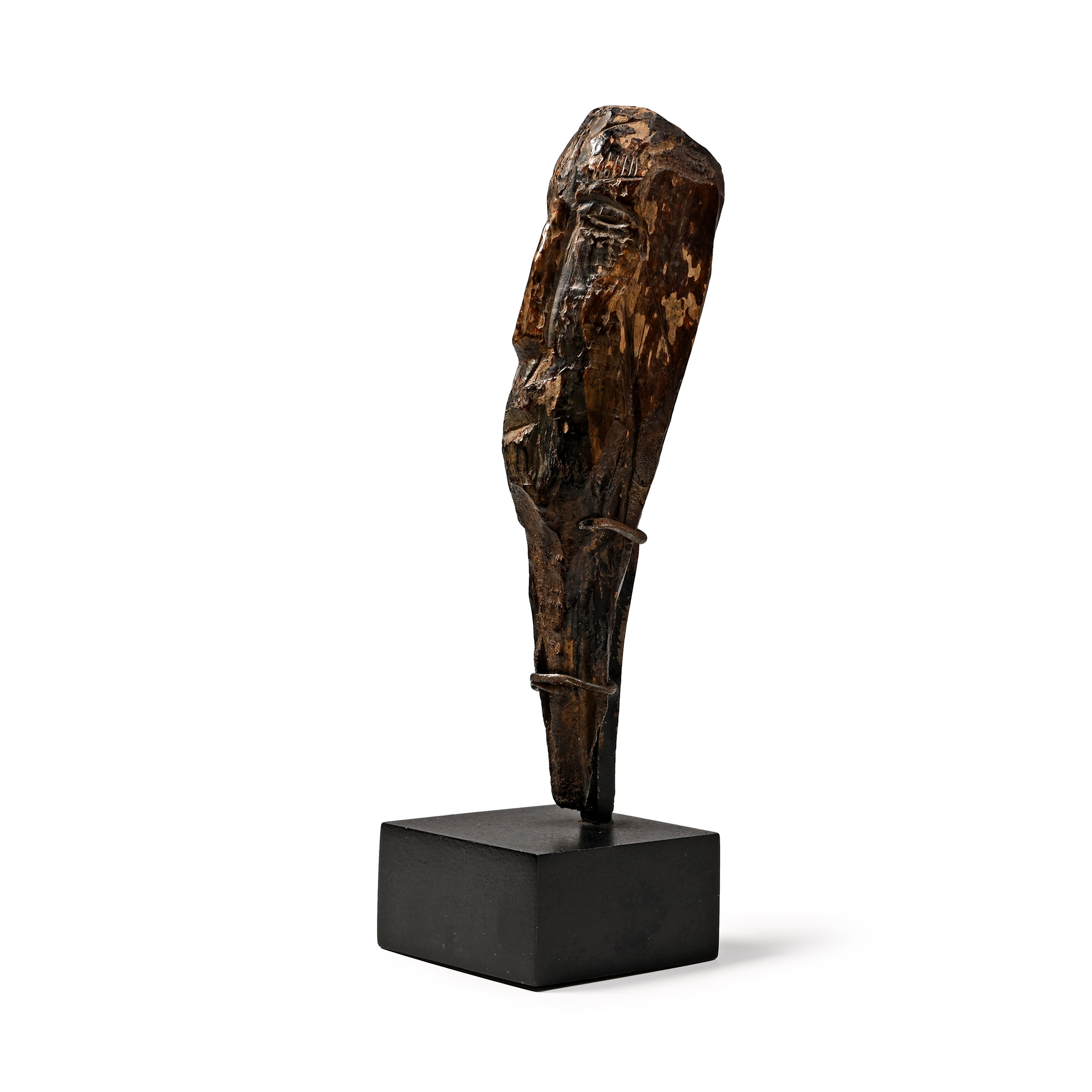 Native North American Okvik Carved Fossilized Walrus Ivory Head