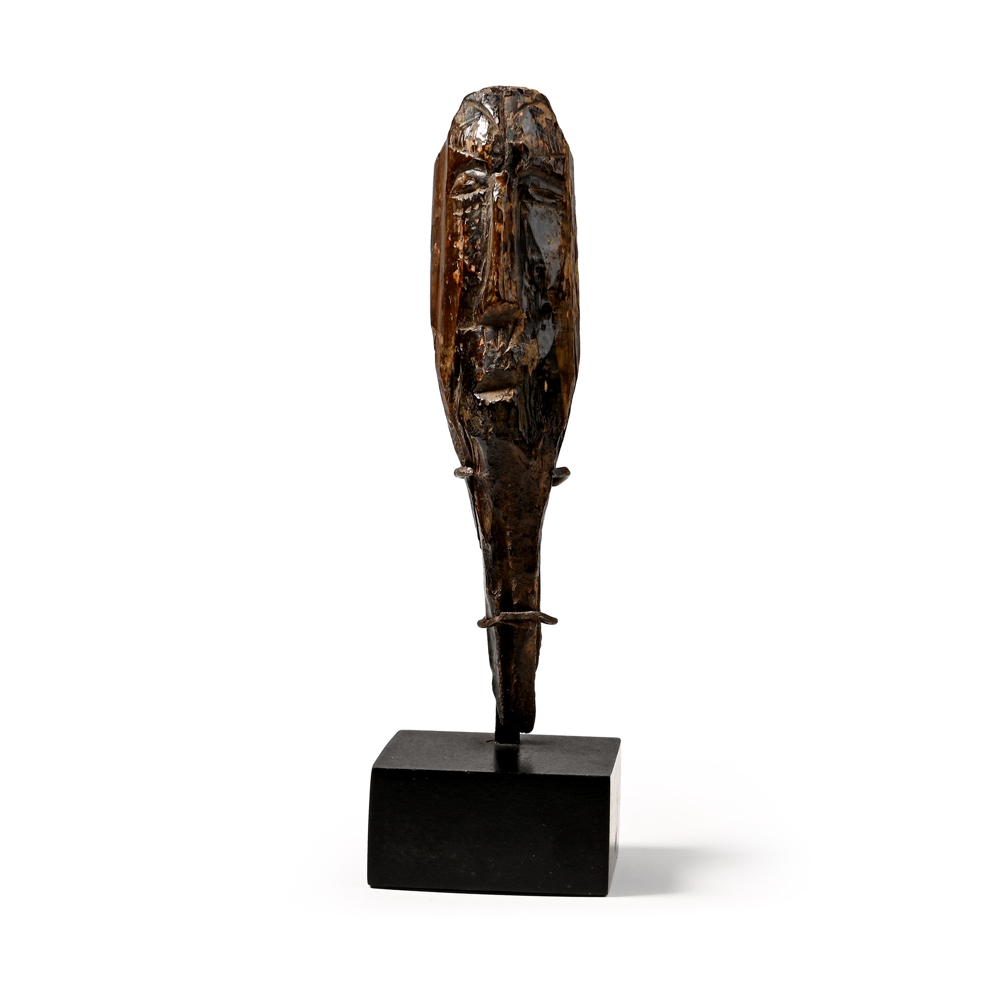 Native North American Okvik Carved Fossilized Walrus Ivory Head