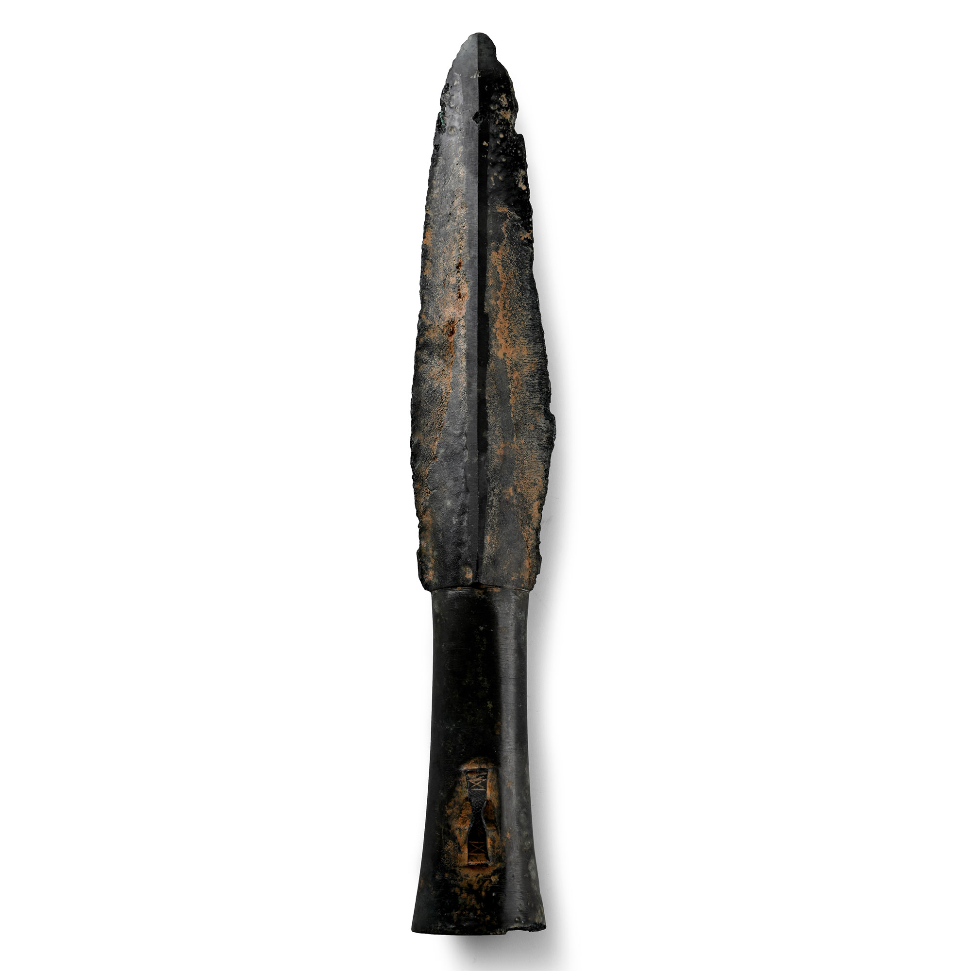 Chinese Han Bronze Socketted Spearhead