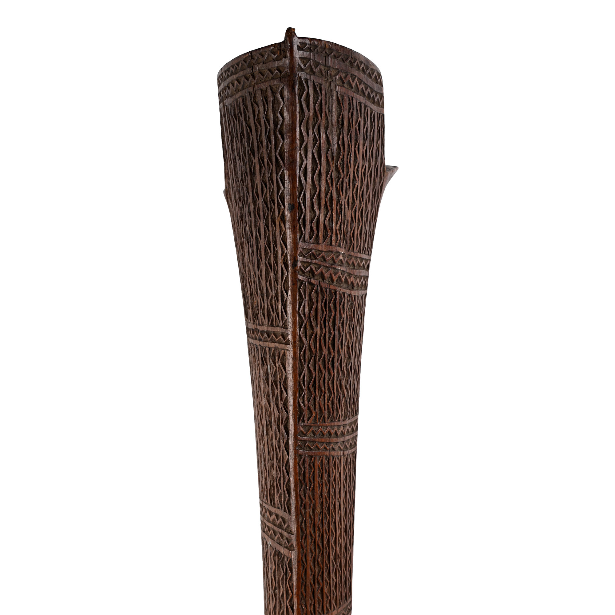 Oceanic Honey-Coloured Wooden 'Gunstock' Sali War Club