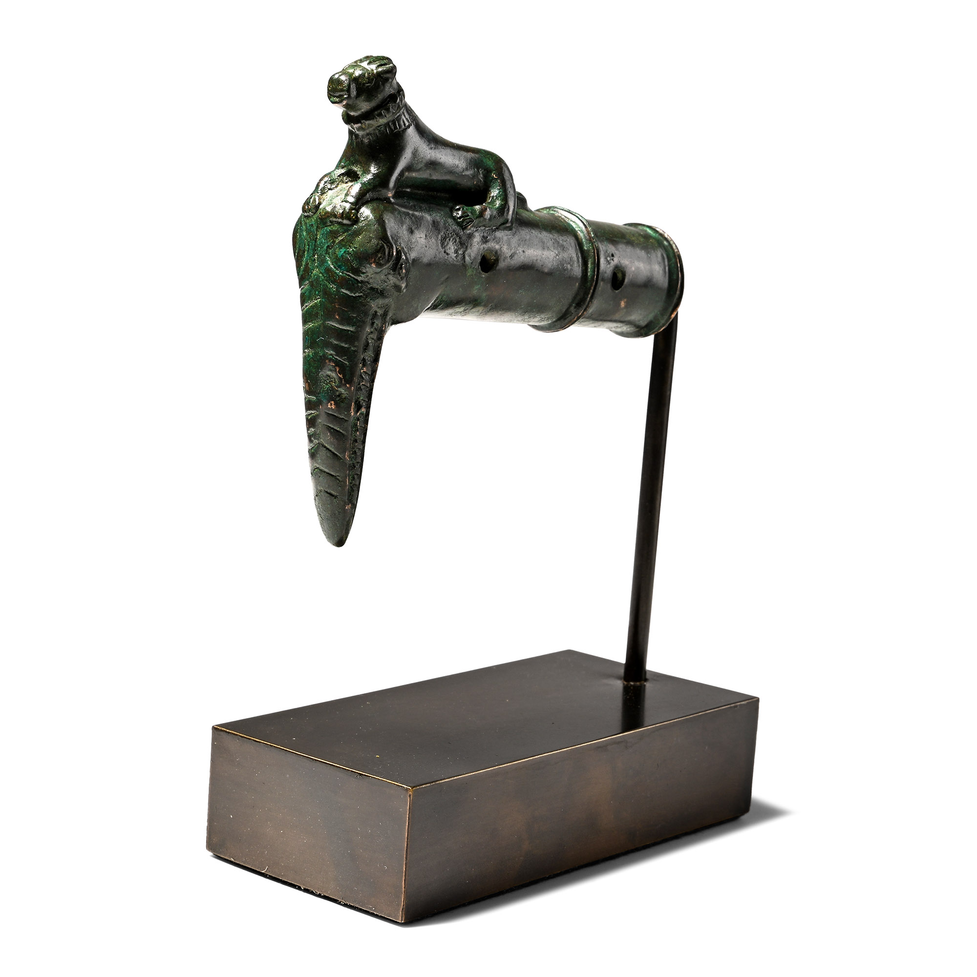 Luristan Bronze Pickaxe with Crouching Dog
