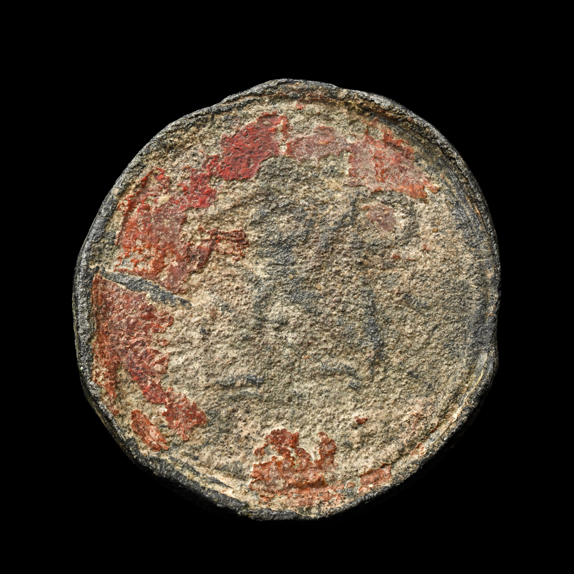 Byzantine Large Bronze Weight with Cupid Riding a Lion