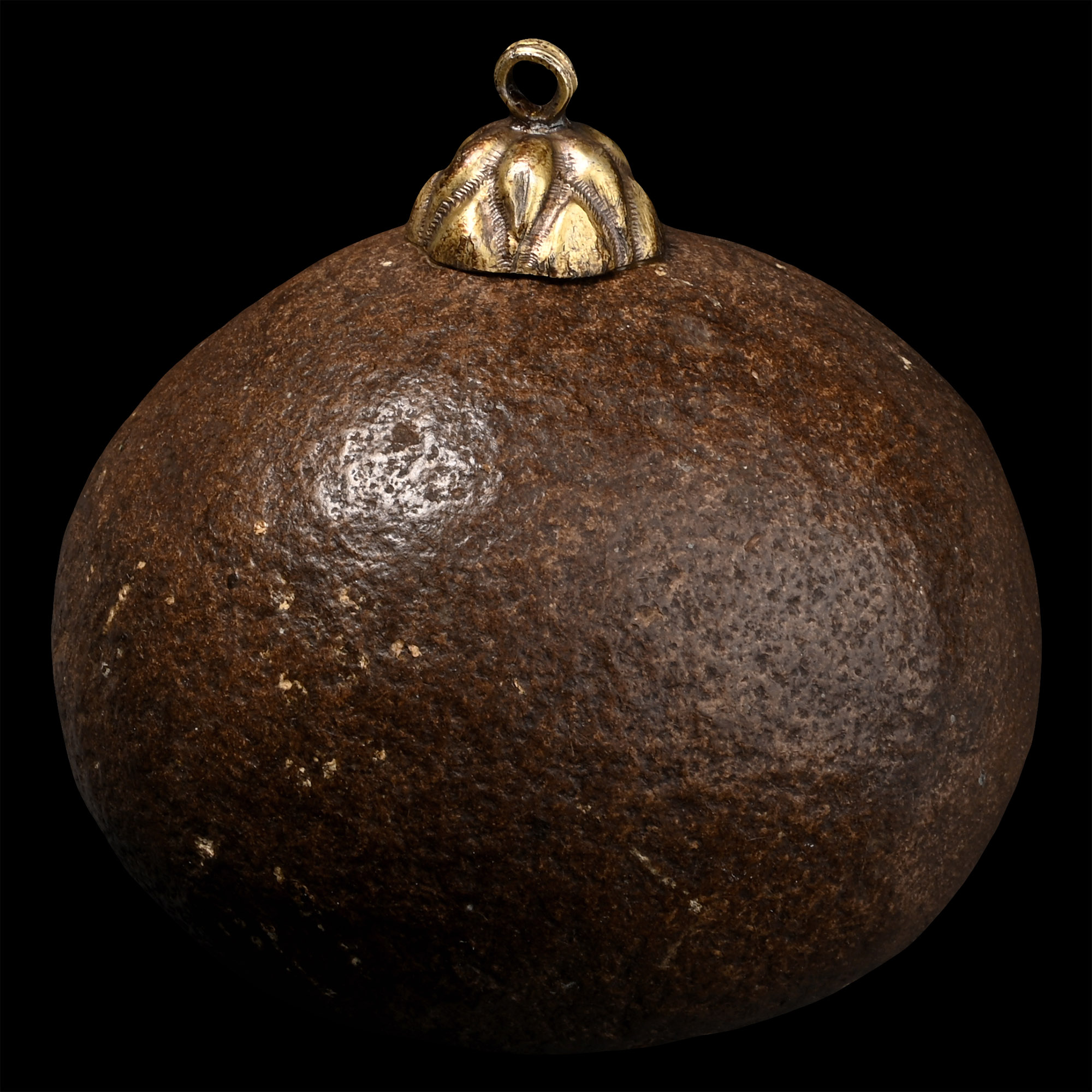 Bezoar with Silver-Gilt Suspension Mount