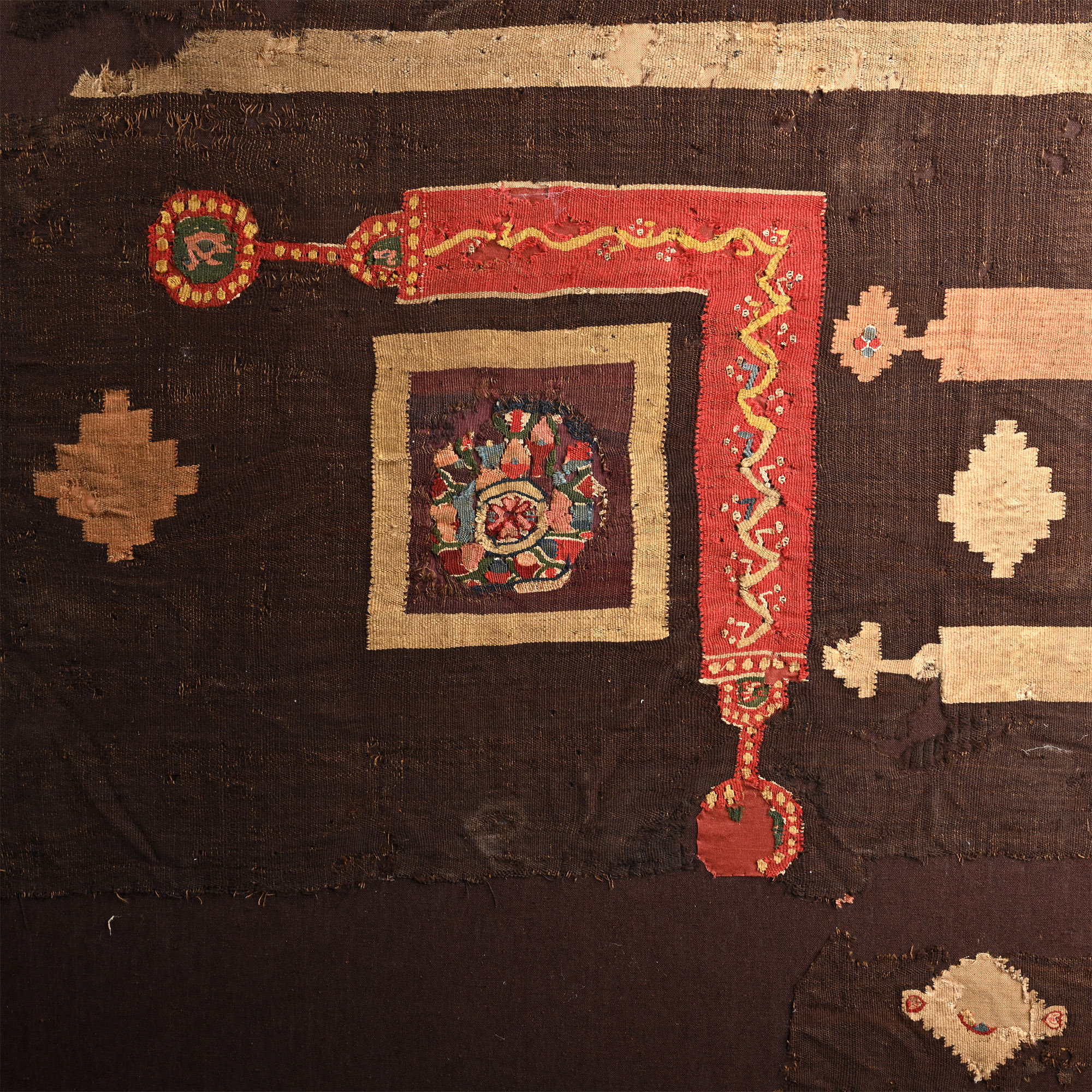 Very Large Egyptian Coptic Composition of Textile Tunic Fragments