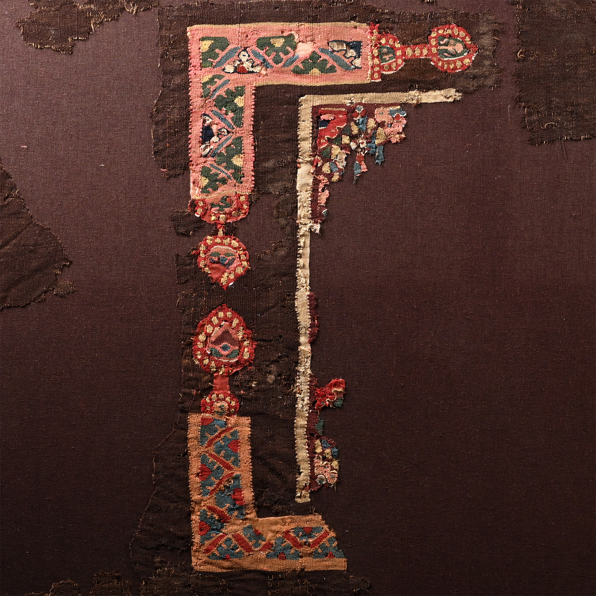 Very Large Egyptian Coptic Composition of Textile Tunic Fragments