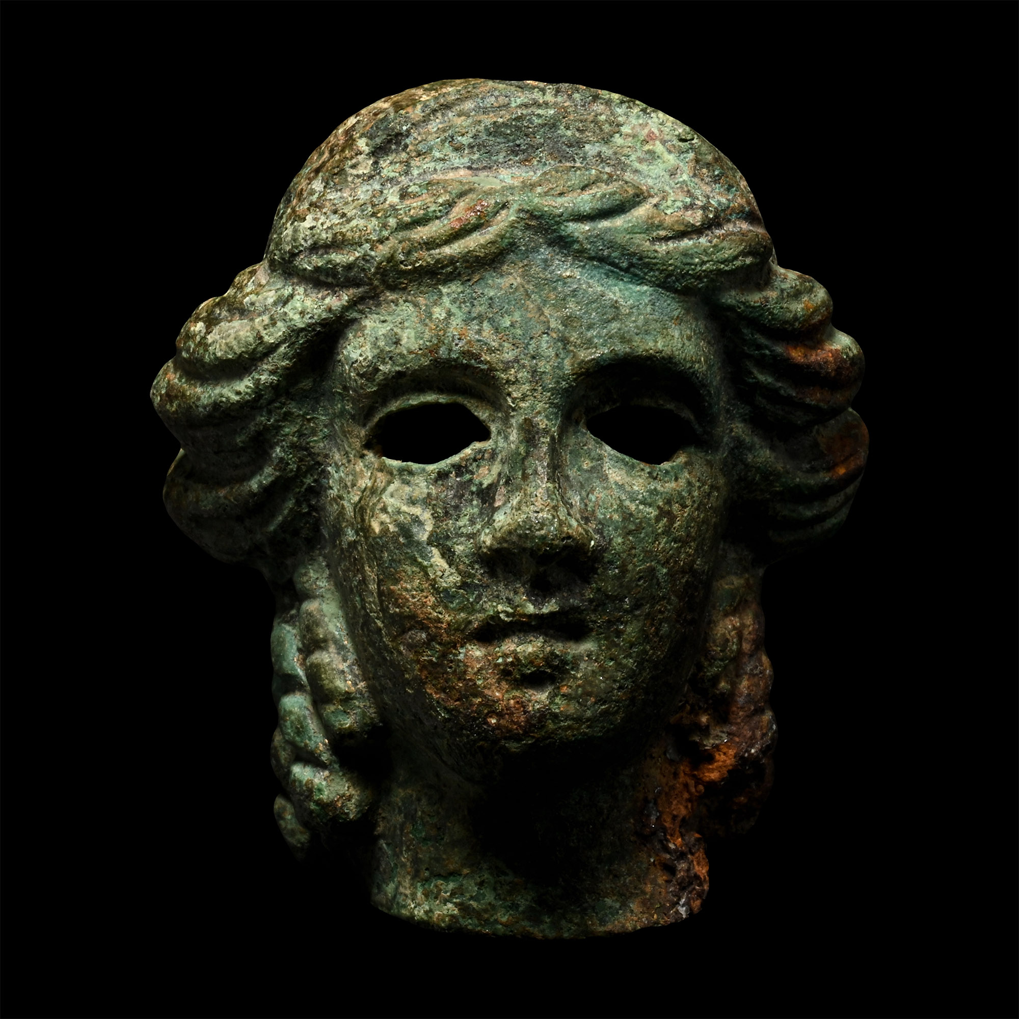 Roman Bronze Head of the Goddess Juno