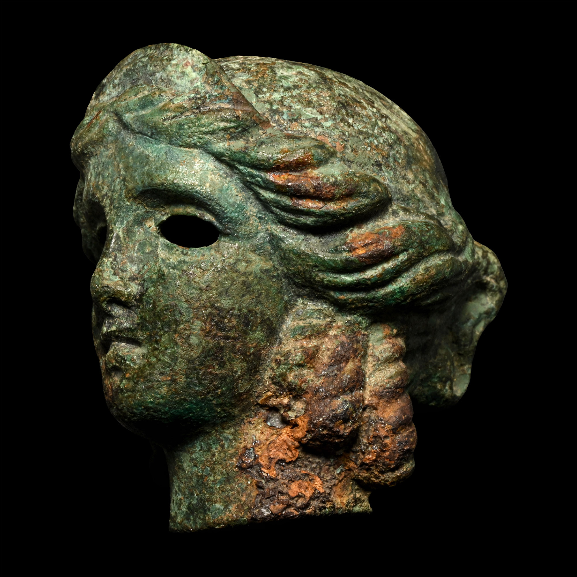 Roman Bronze Head of the Goddess Juno