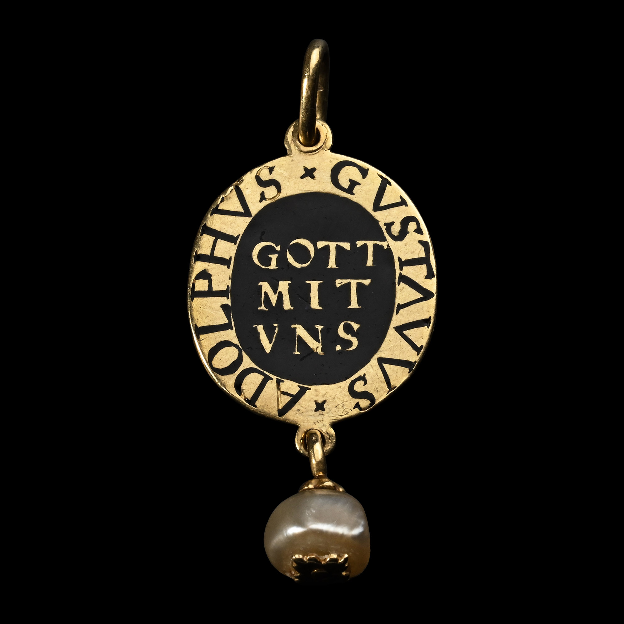 Post Medieval Gold and Enamel Supporters’ Medal of Gustavus II Adolphus of Sweden