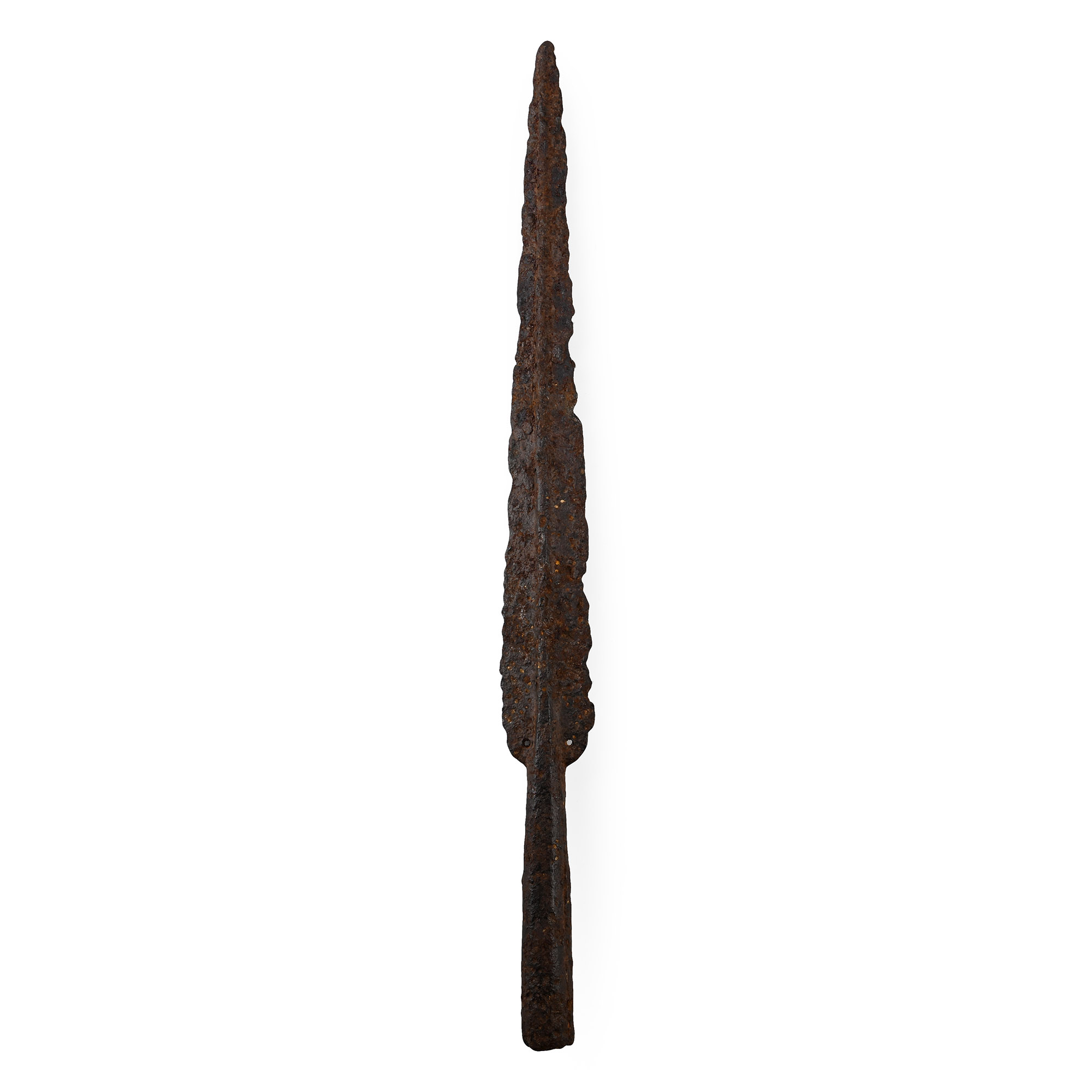 Large Viking Age Iron Pierced Socketted Spearhead